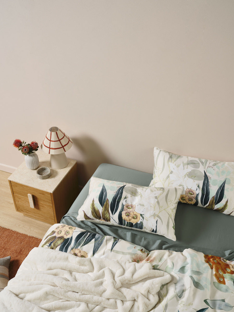 LINEN HOUSE EUCALYPTUS GARDEN | MULTI QUILT COVER