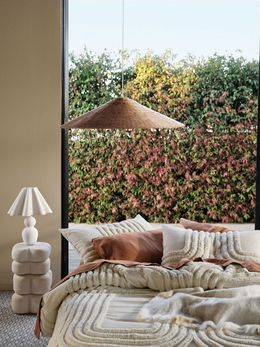 LINEN HOUSE FARRAH VANILLA QUILT COVER SET Linen House