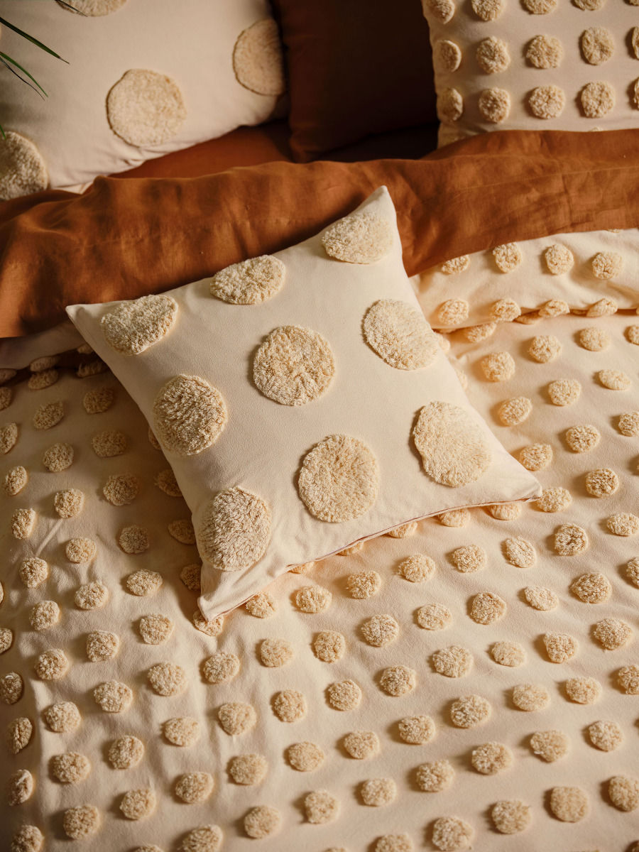 LINEN HOUSE HAZE PALE PEACH QUILT COVER SET Linen House