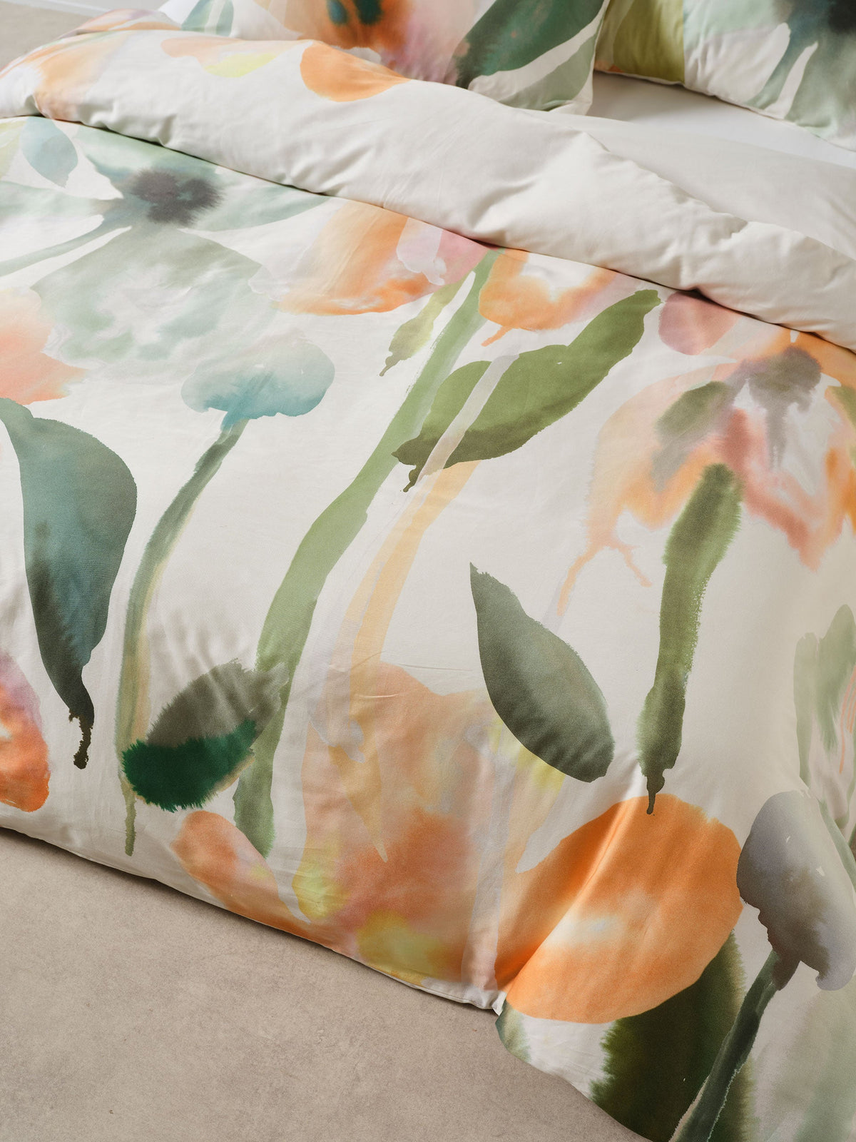 Linen House Inga | Jade Quilt Cover Set
