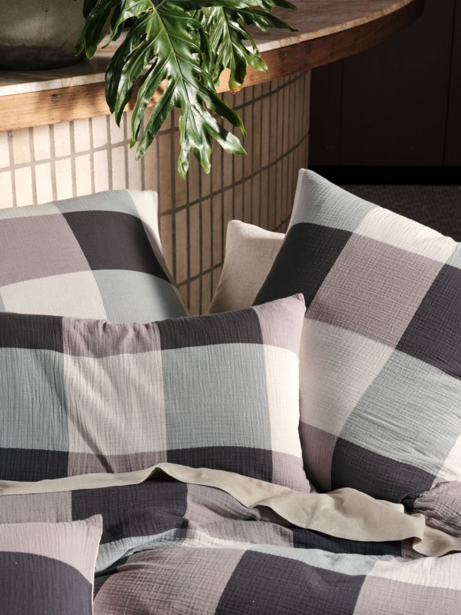 LINEN HOUSE IRVINE NIGHT QUILT COVER SET Linen House