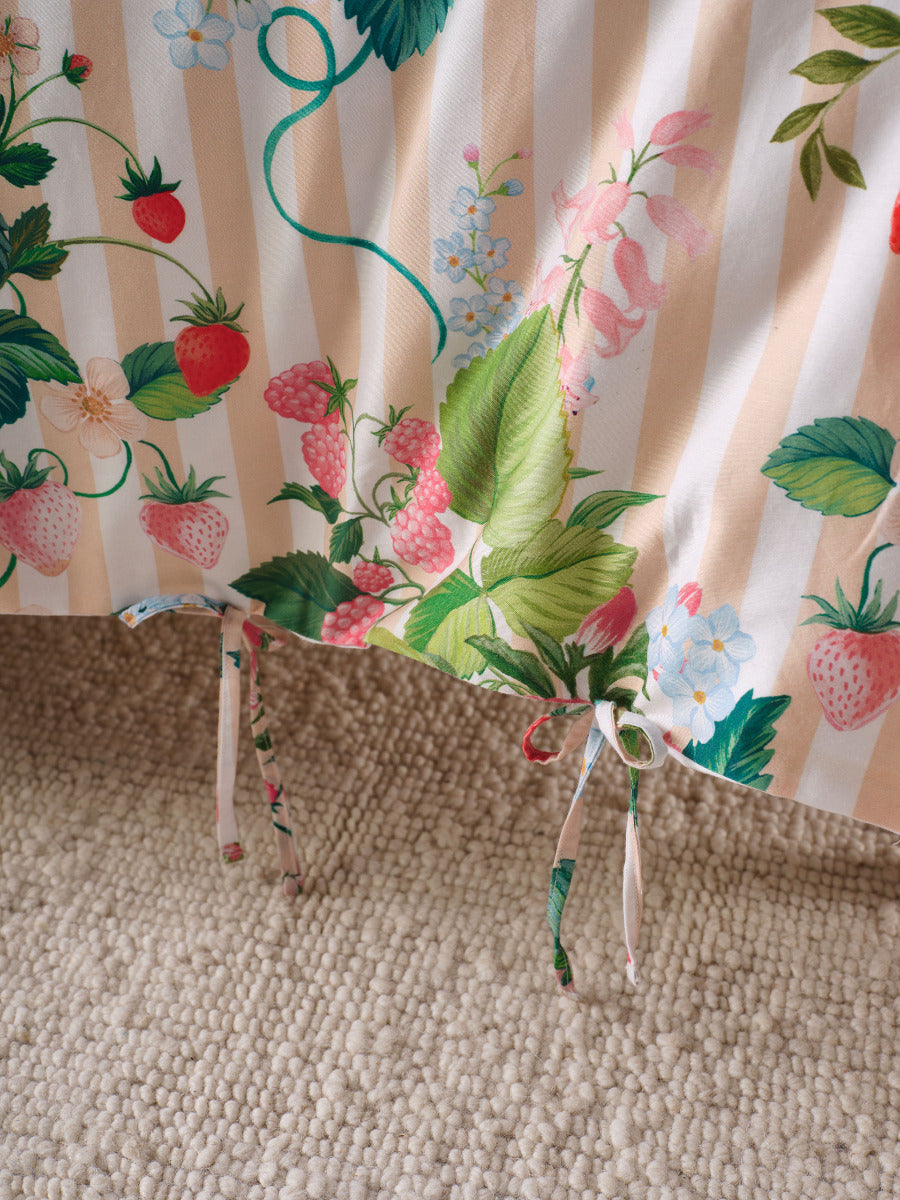 LINEN HOUSE KEELEY PINK QUILT COVER SET Linen House