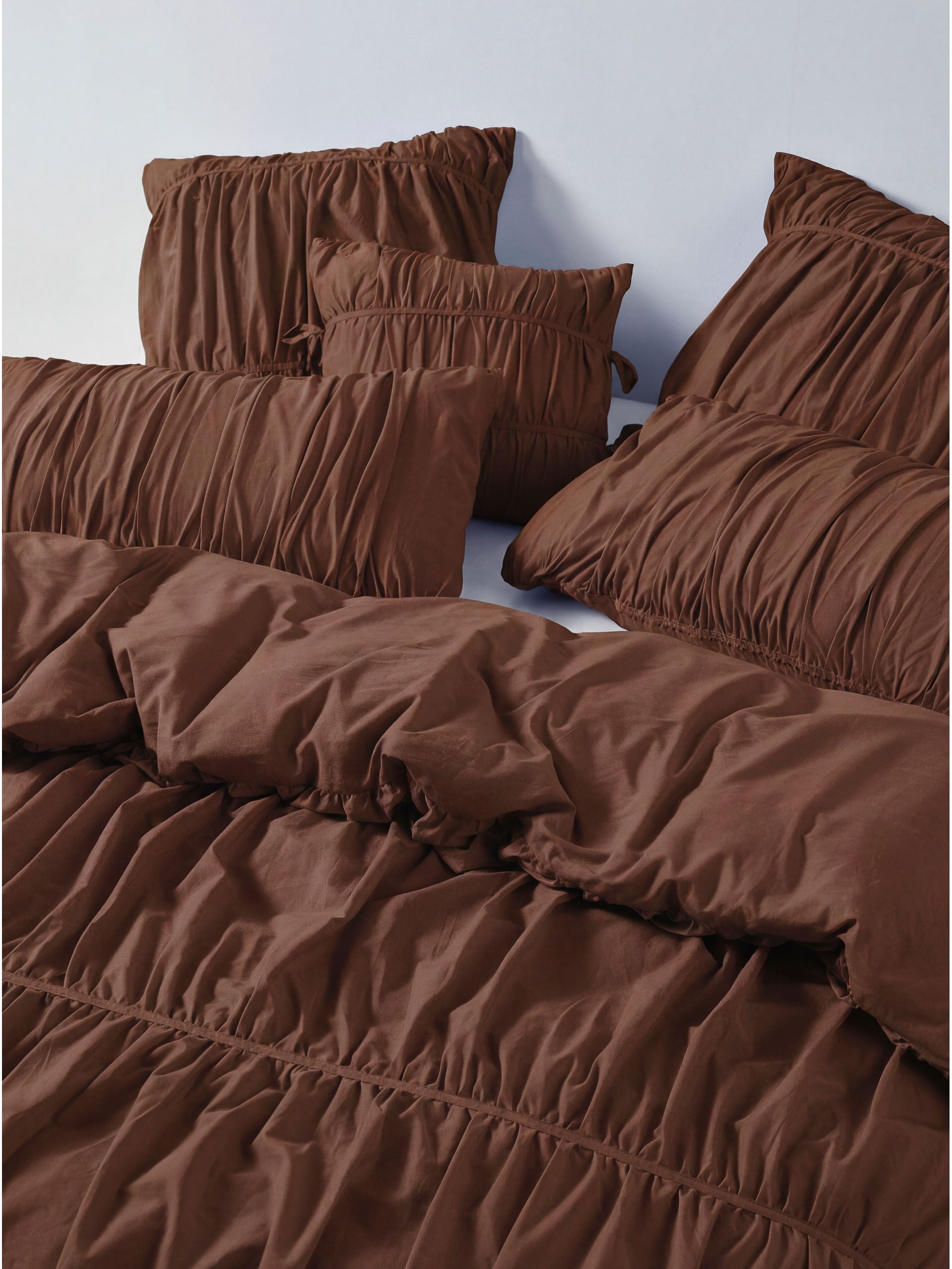 Linen House Layla Chocolate Quilt Cover Set