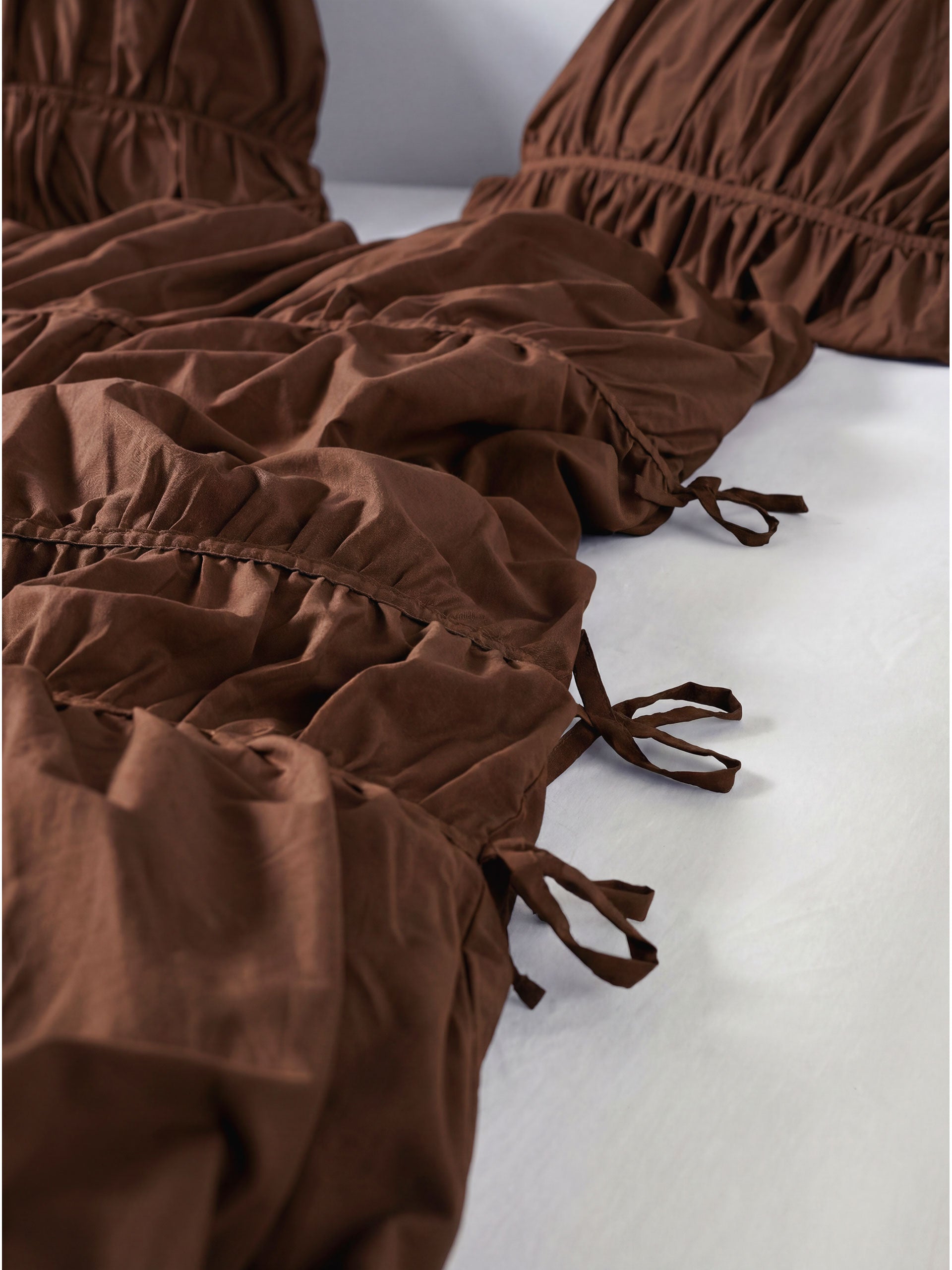 Linen House Layla Chocolate Quilt Cover Set