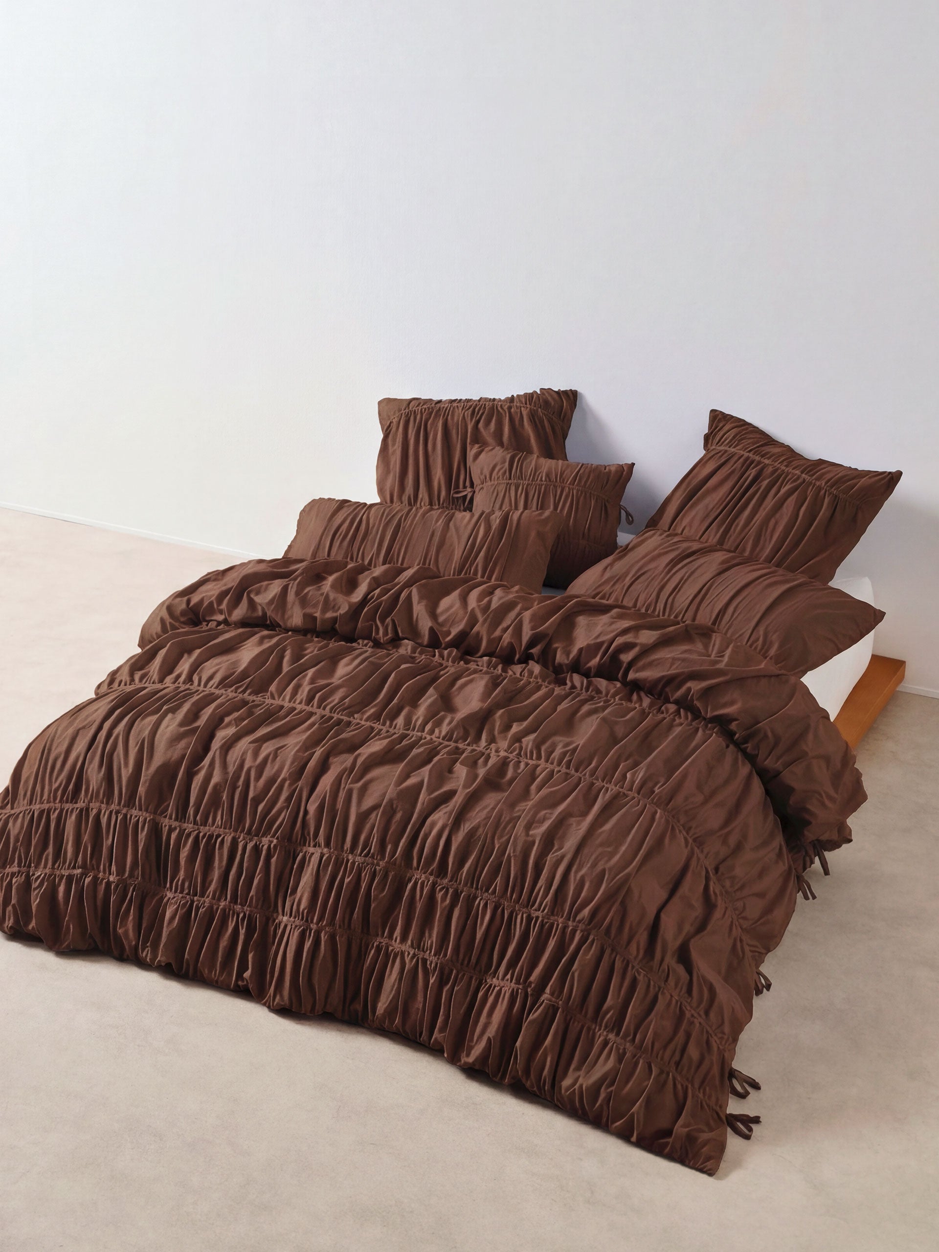 Linen House Layla Chocolate Quilt Cover Set
