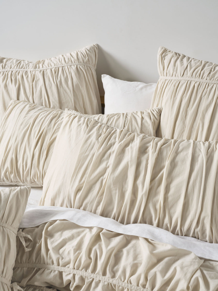 LINEN HOUSE LAYLA | NATURAL QUILT COVER Linen House