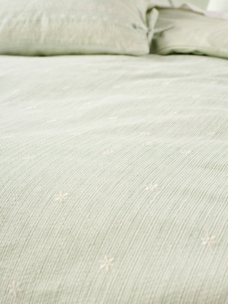 LINEN HOUSE LISETTE SEAGLASS QUILT COVER SET Linen House