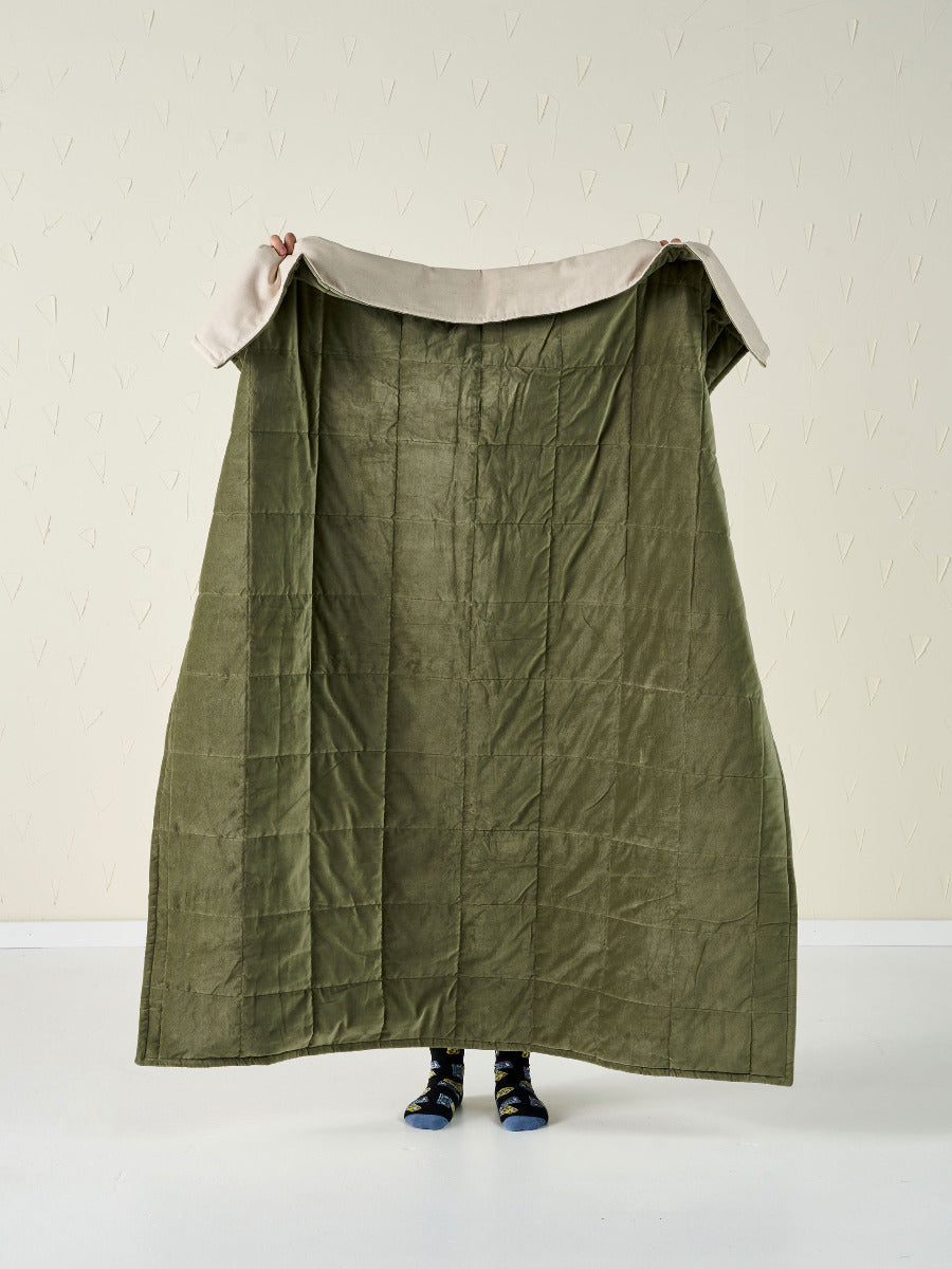 Linen House LOFT THROW - MOSS Linen House