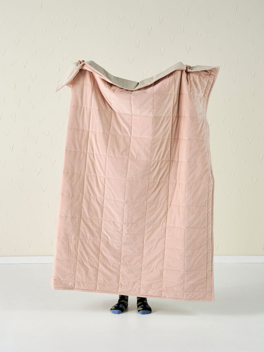 Linen House LOFT THROW - PINKSALT Linen House