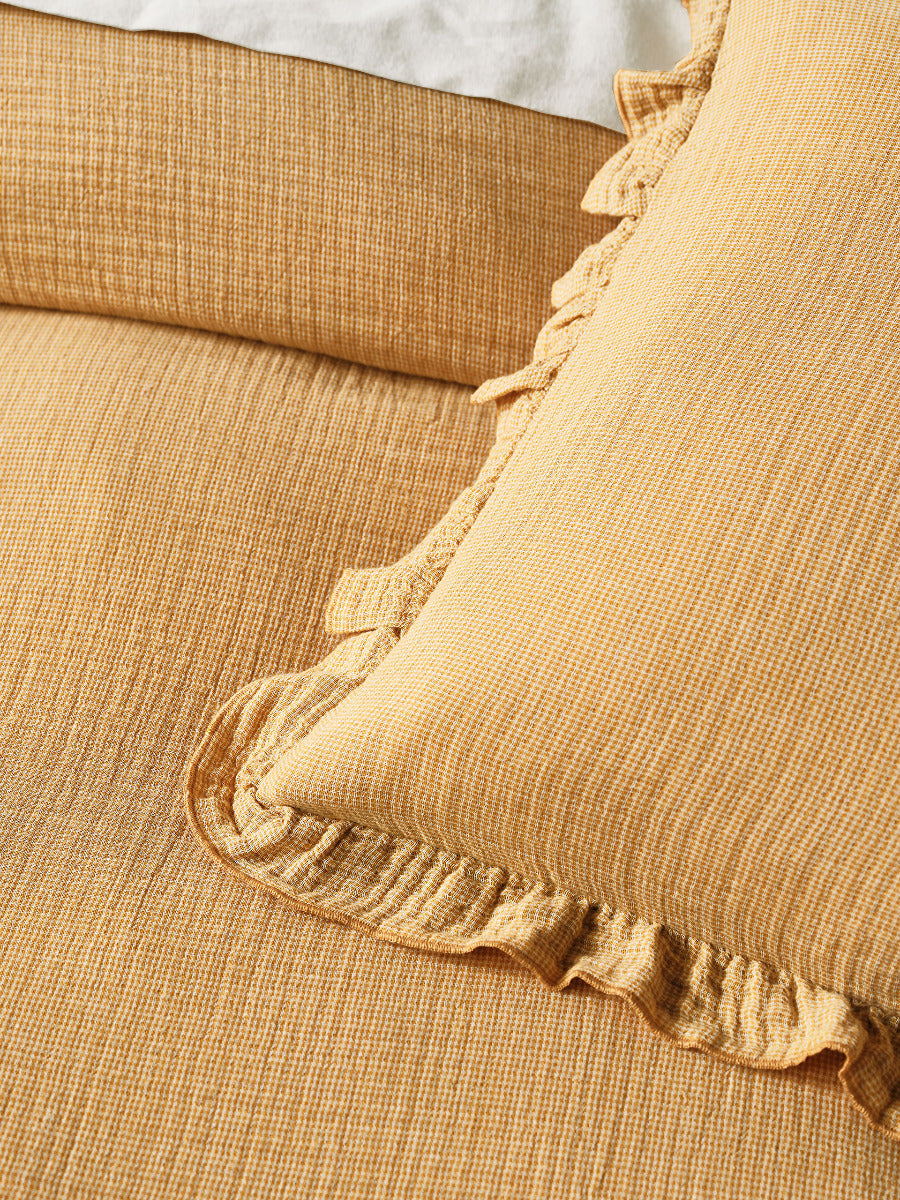 LINEN HOUSE LUCY | SAFFRON QUILT COVER Linen House