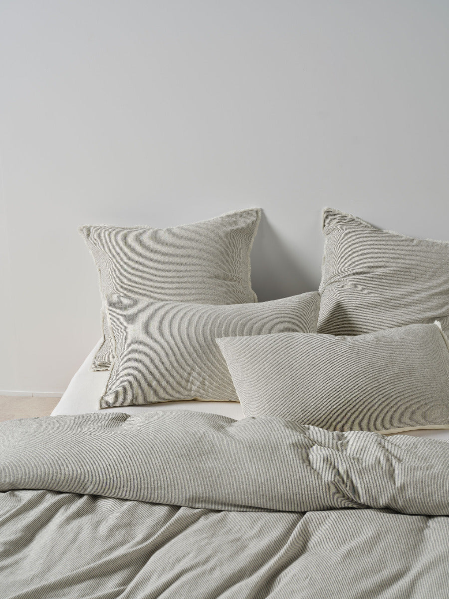 LINEN HOUSE MACEY | BLACK QUILT COVER Linen House