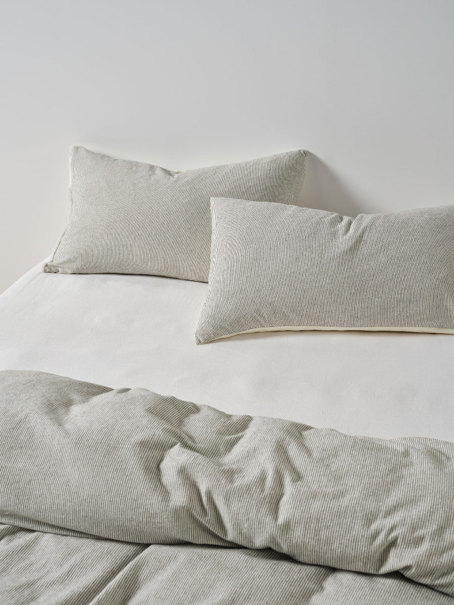 LINEN HOUSE MACEY | BLACK QUILT COVER Linen House