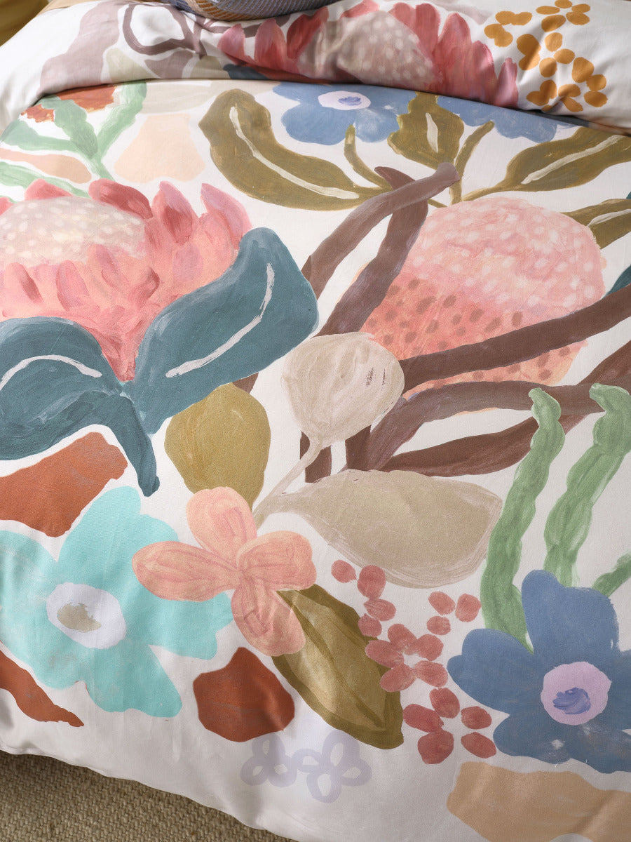 LINEN HOUSE MAEVE | CLAY QUILT COVER