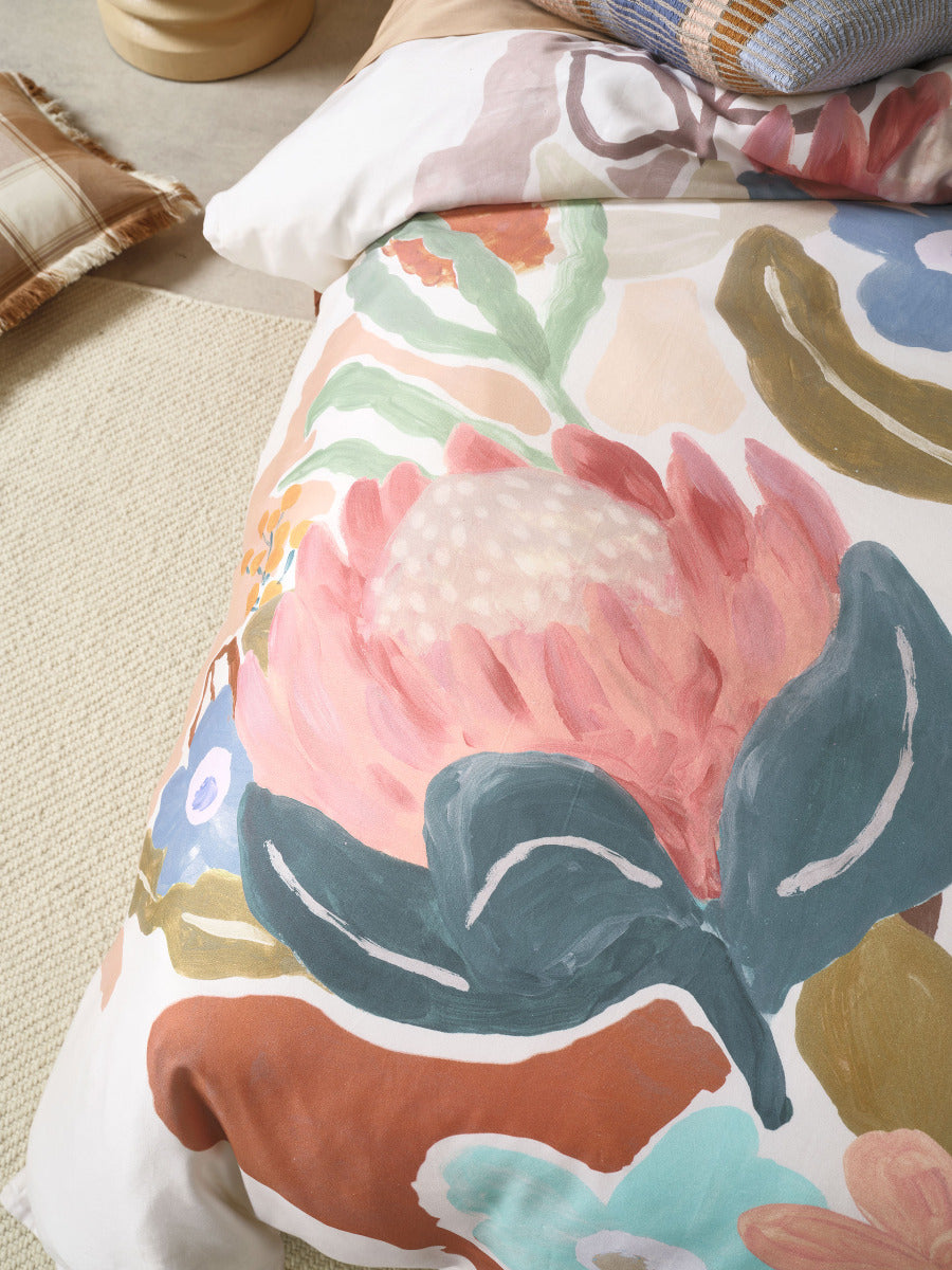 LINEN HOUSE MAEVE | CLAY QUILT COVER