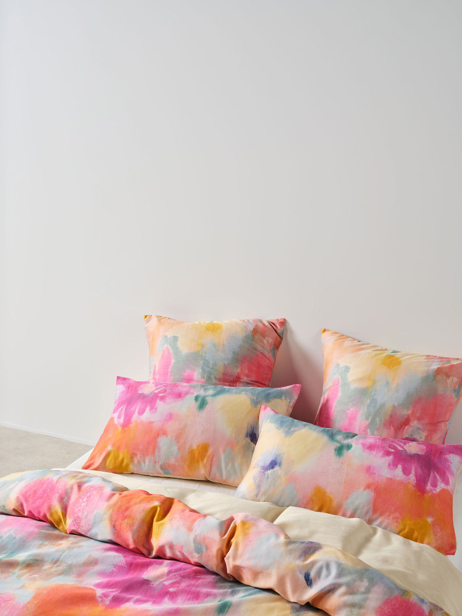 LINEN HOUSE MAGGIE | PINK QUILT COVER Linen House