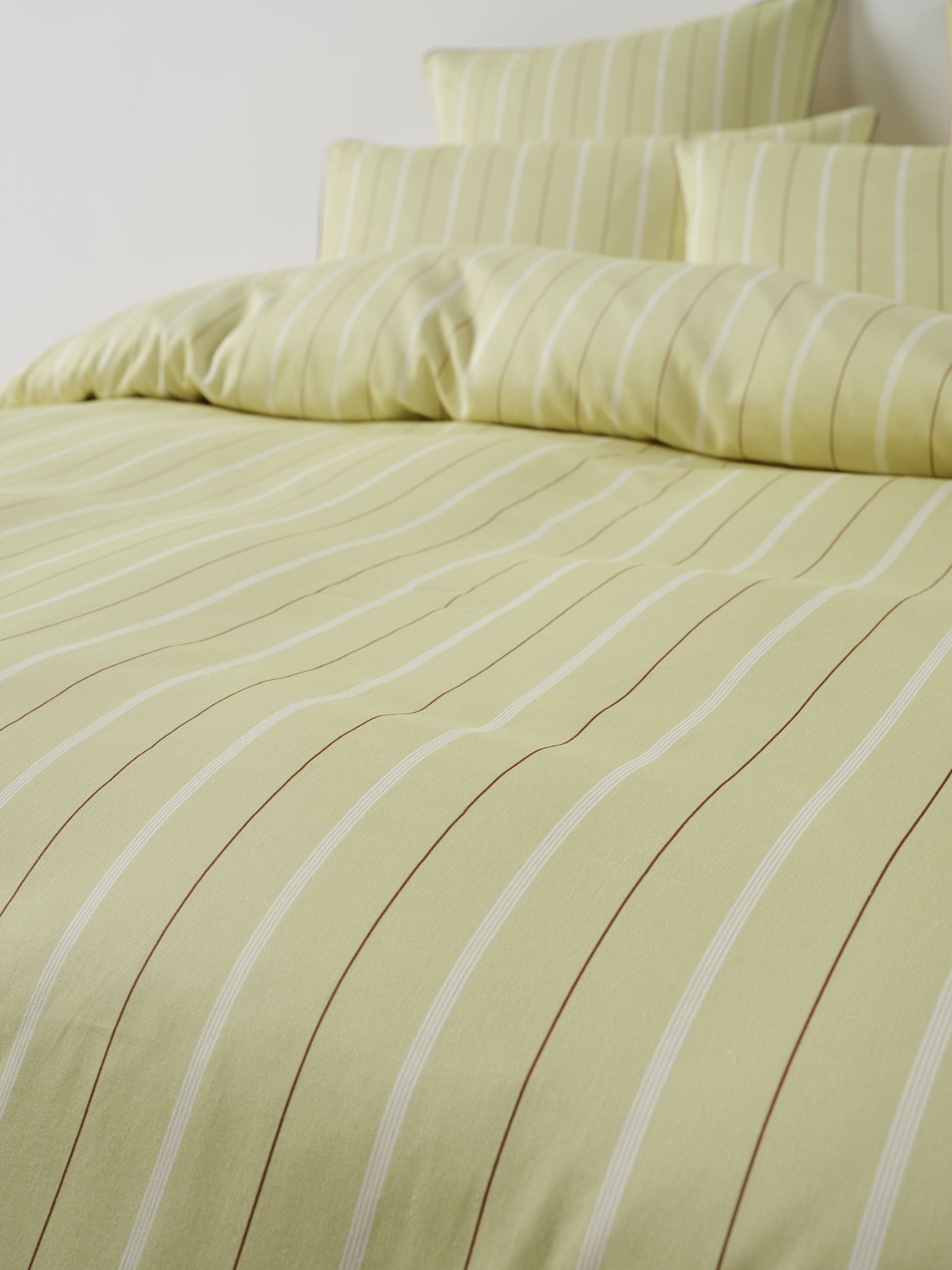 Linen House Monday Stripe Pear Quilt Cover Set