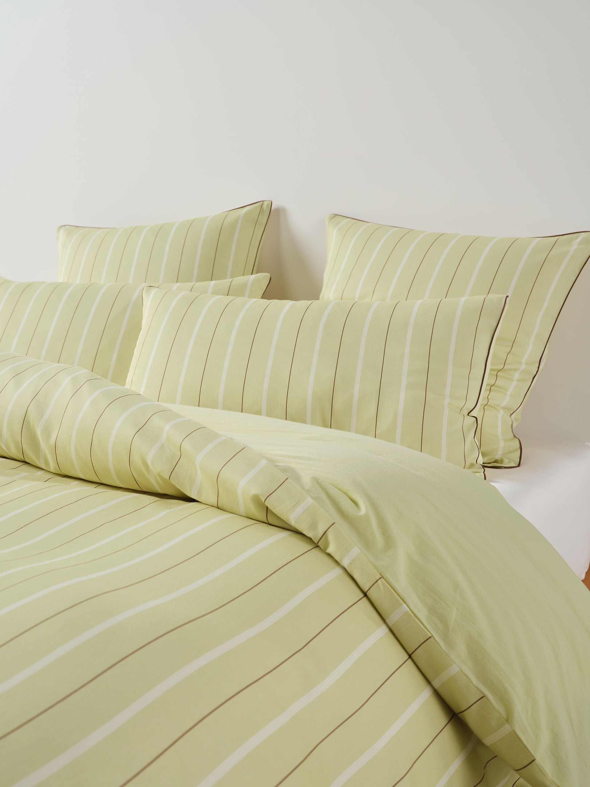 Linen House Monday Stripe Pear Quilt Cover Set