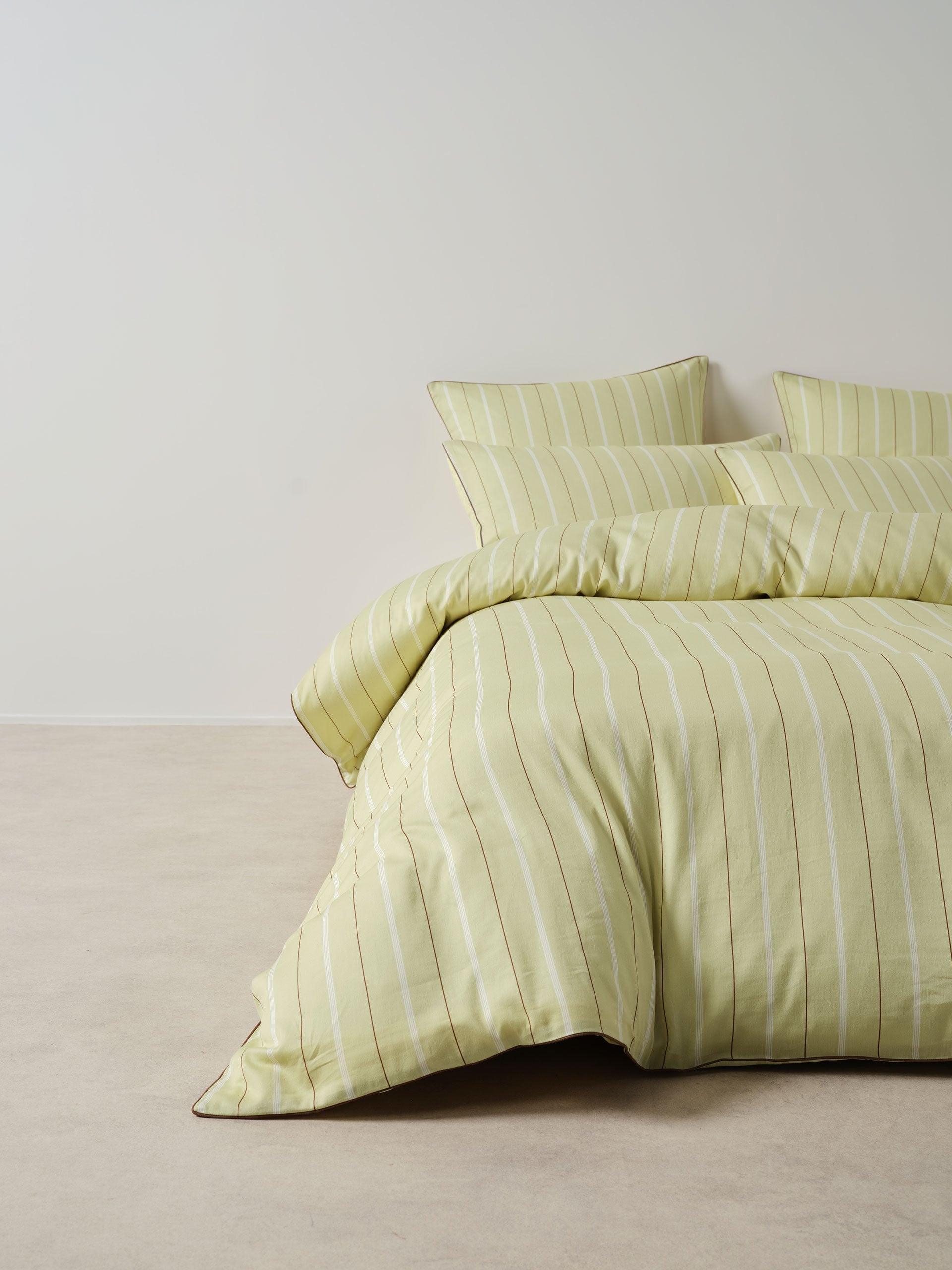 Linen House Monday Stripe Pear Quilt Cover Set