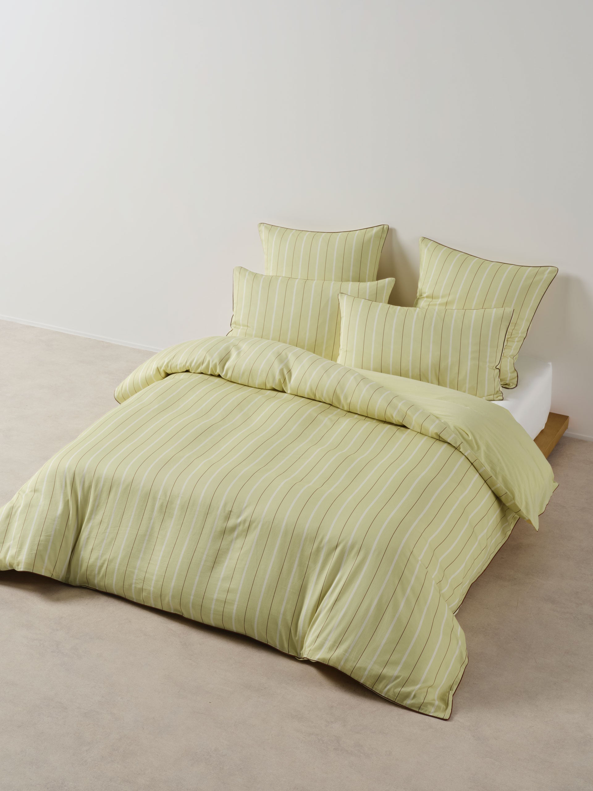 Linen House Monday Stripe Pear Quilt Cover Set