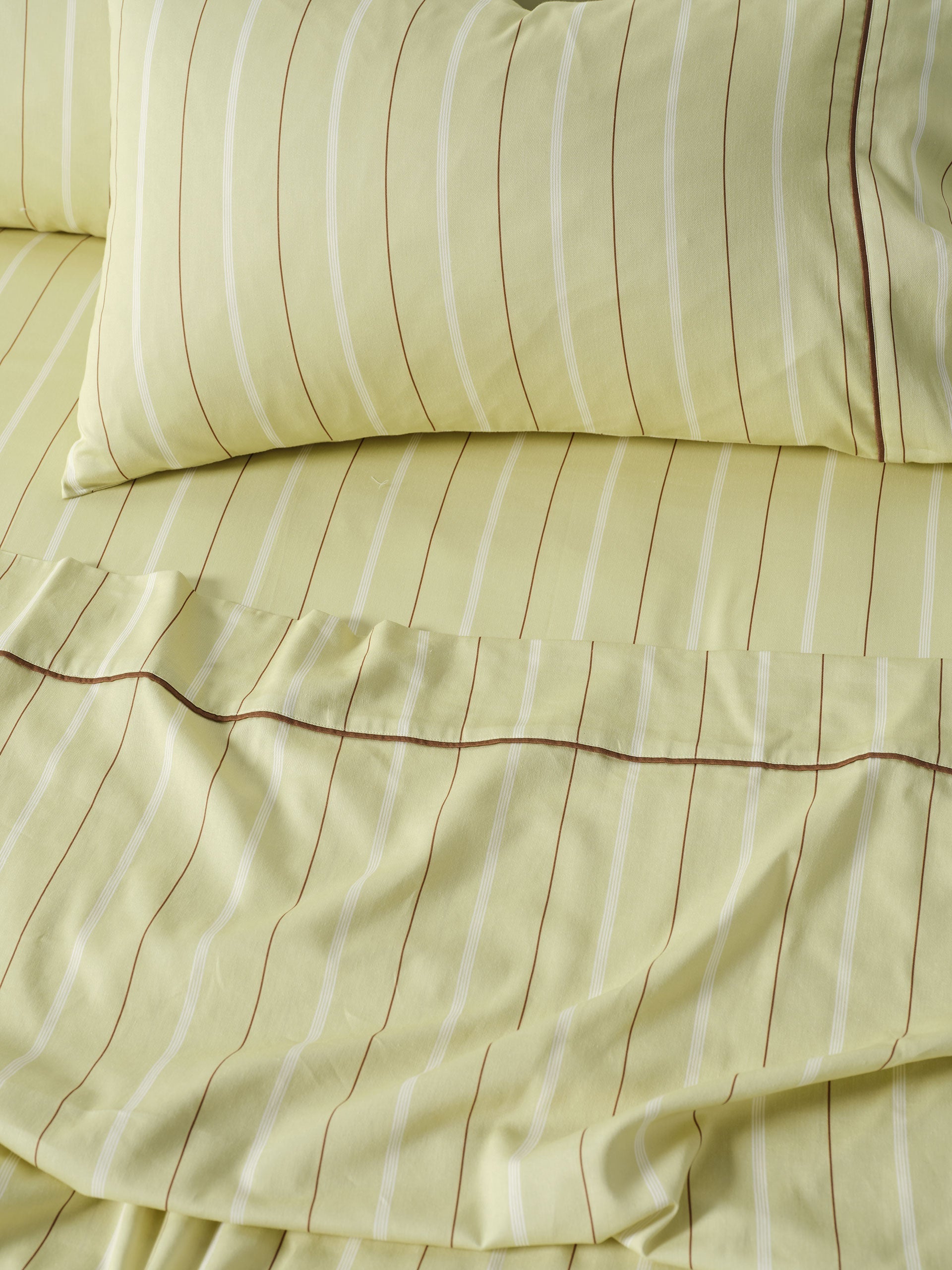 Linen House Monday Stripe Pear Sheet Set