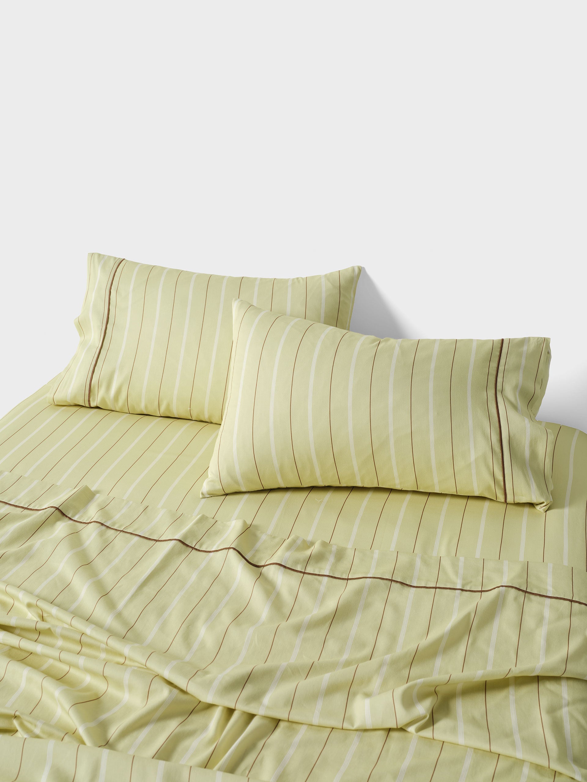 Linen House Monday Stripe Pear Sheet Set