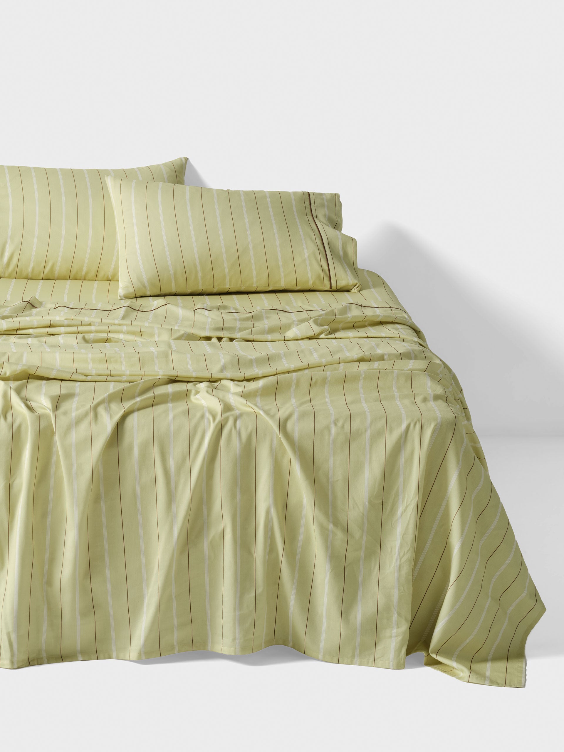 Linen House Monday Stripe Pear Sheet Set