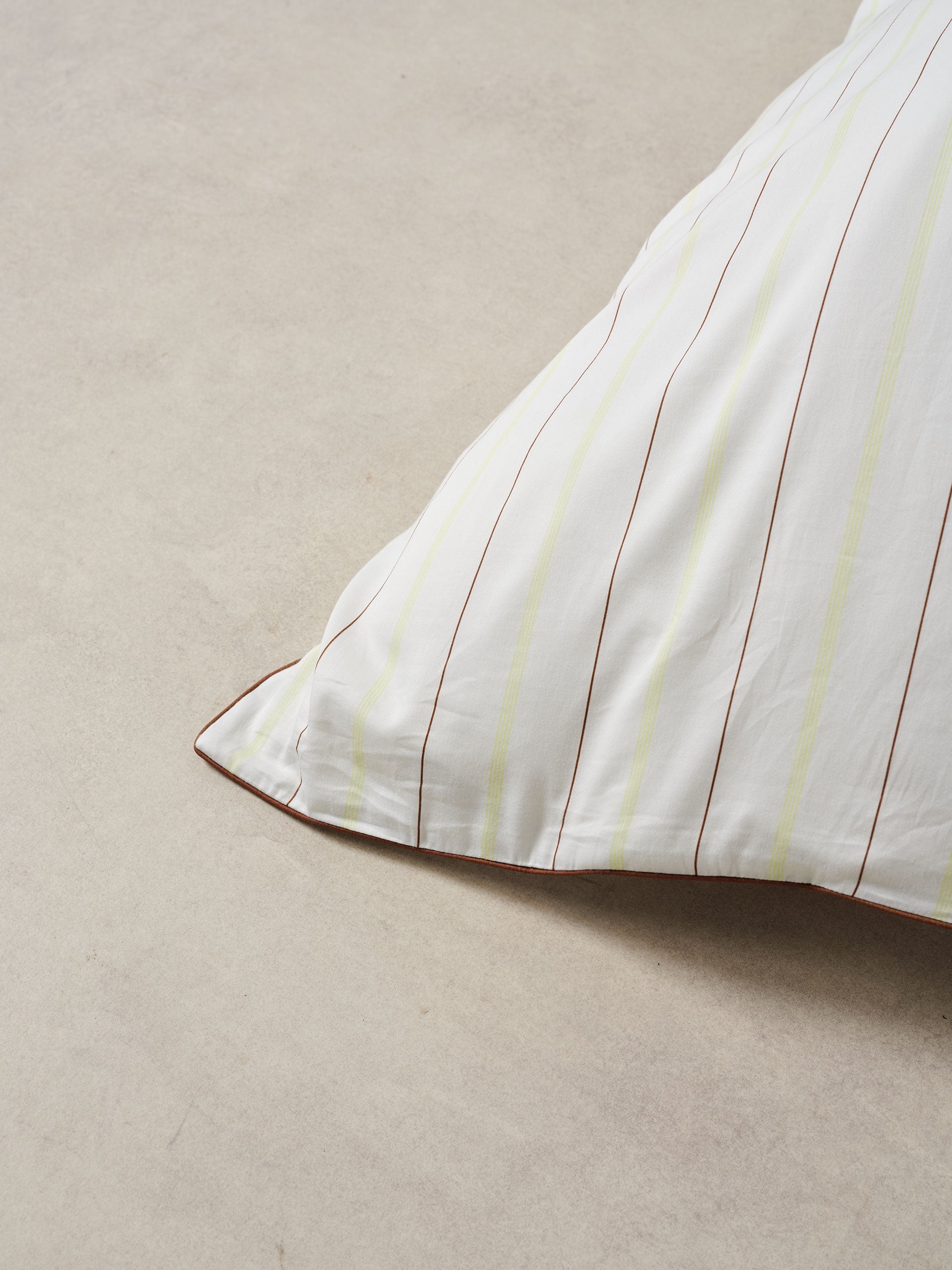 Linen House Monday Stripe White Quilt Cover Set