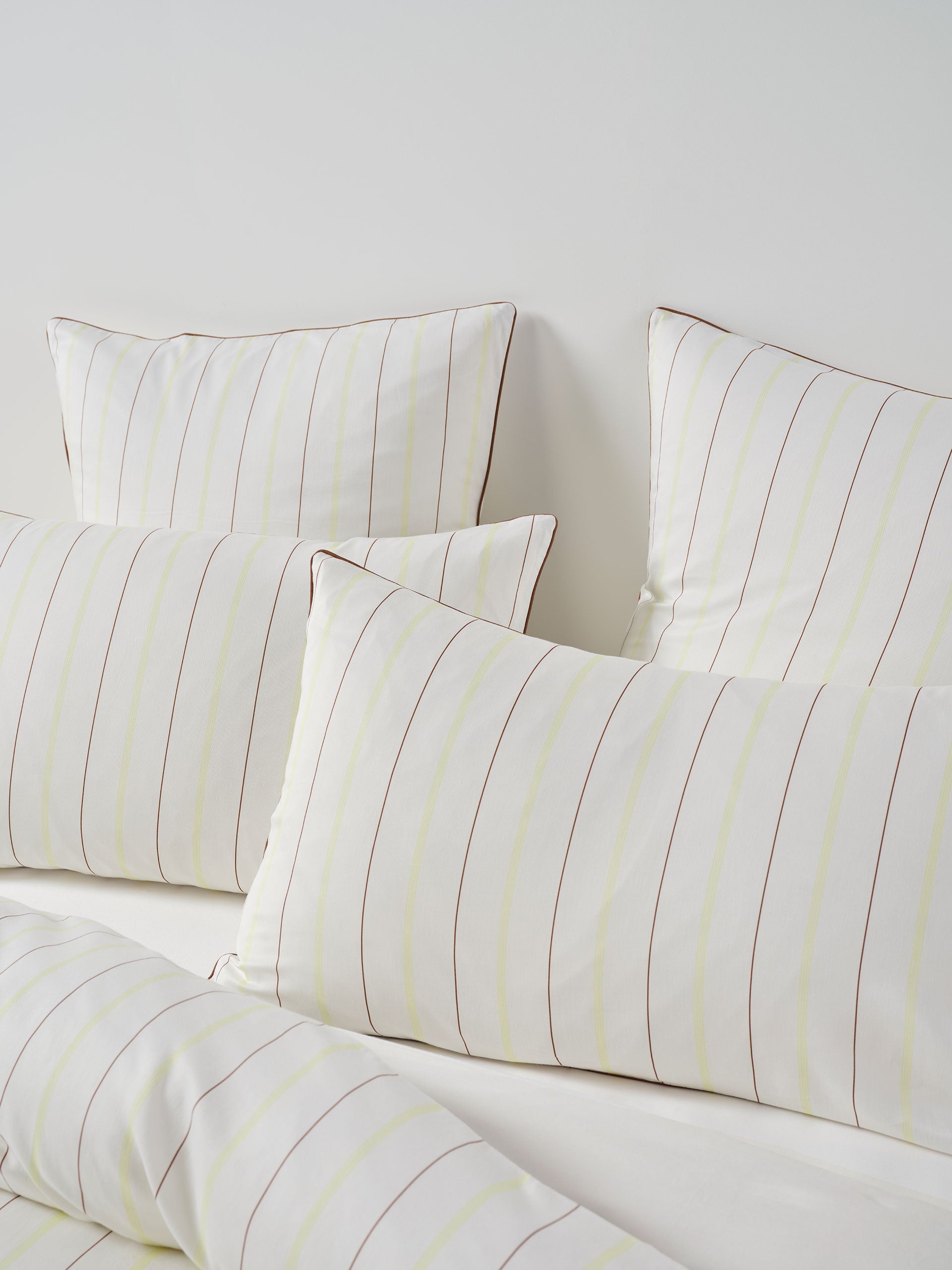 Linen House Monday Stripe White Quilt Cover Set