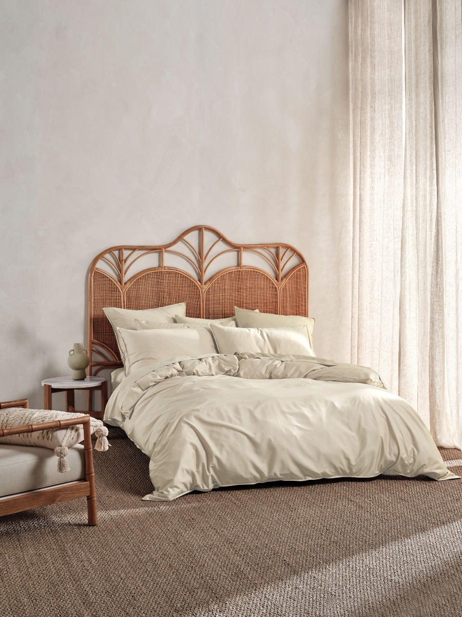 LINEN HOUSE NARA | NATURAL QUILT COVER SET