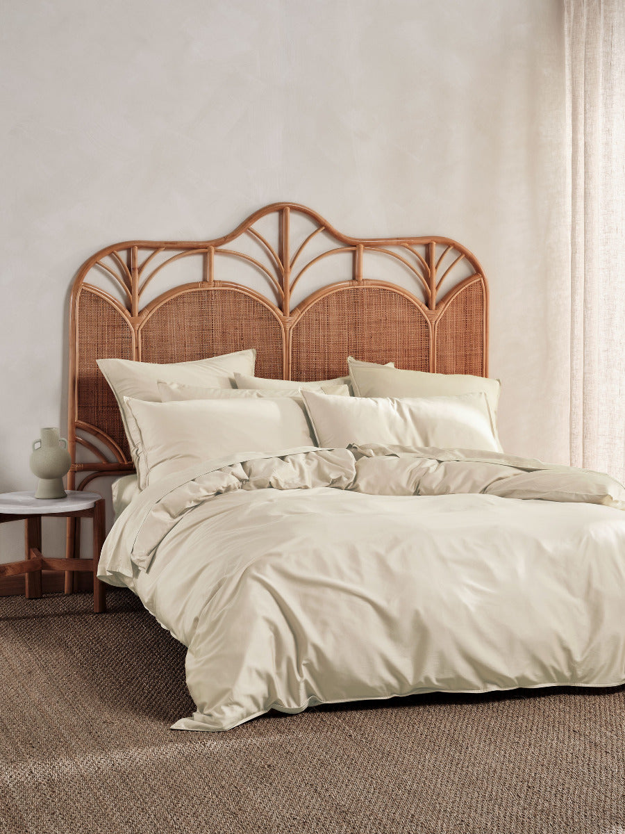 LINEN HOUSE NARA | NATURAL QUILT COVER SET
