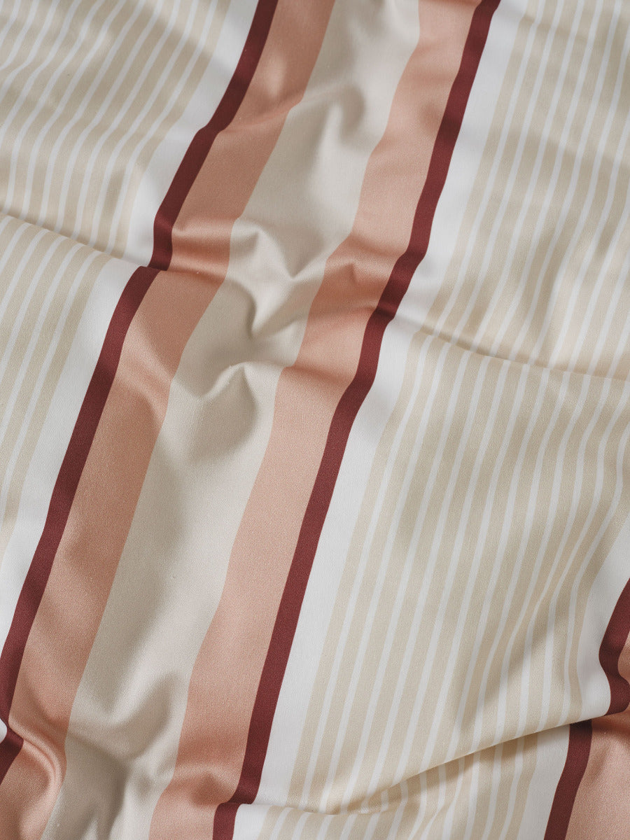 LINEN HOUSE NARA STRIPE | CLAY QUILT COVER Linen House