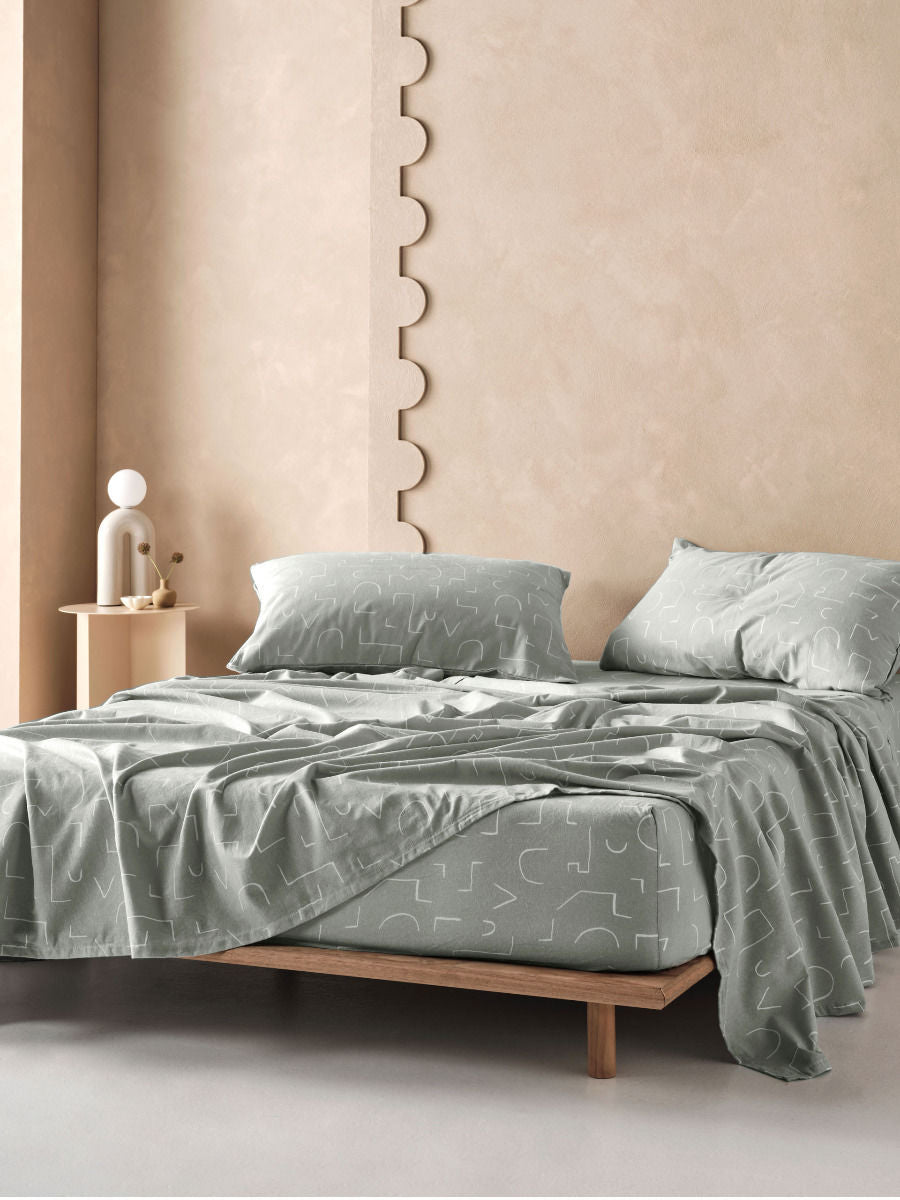 LINEN HOUSE NICA FLANNELETTE SHEET SET Linen House