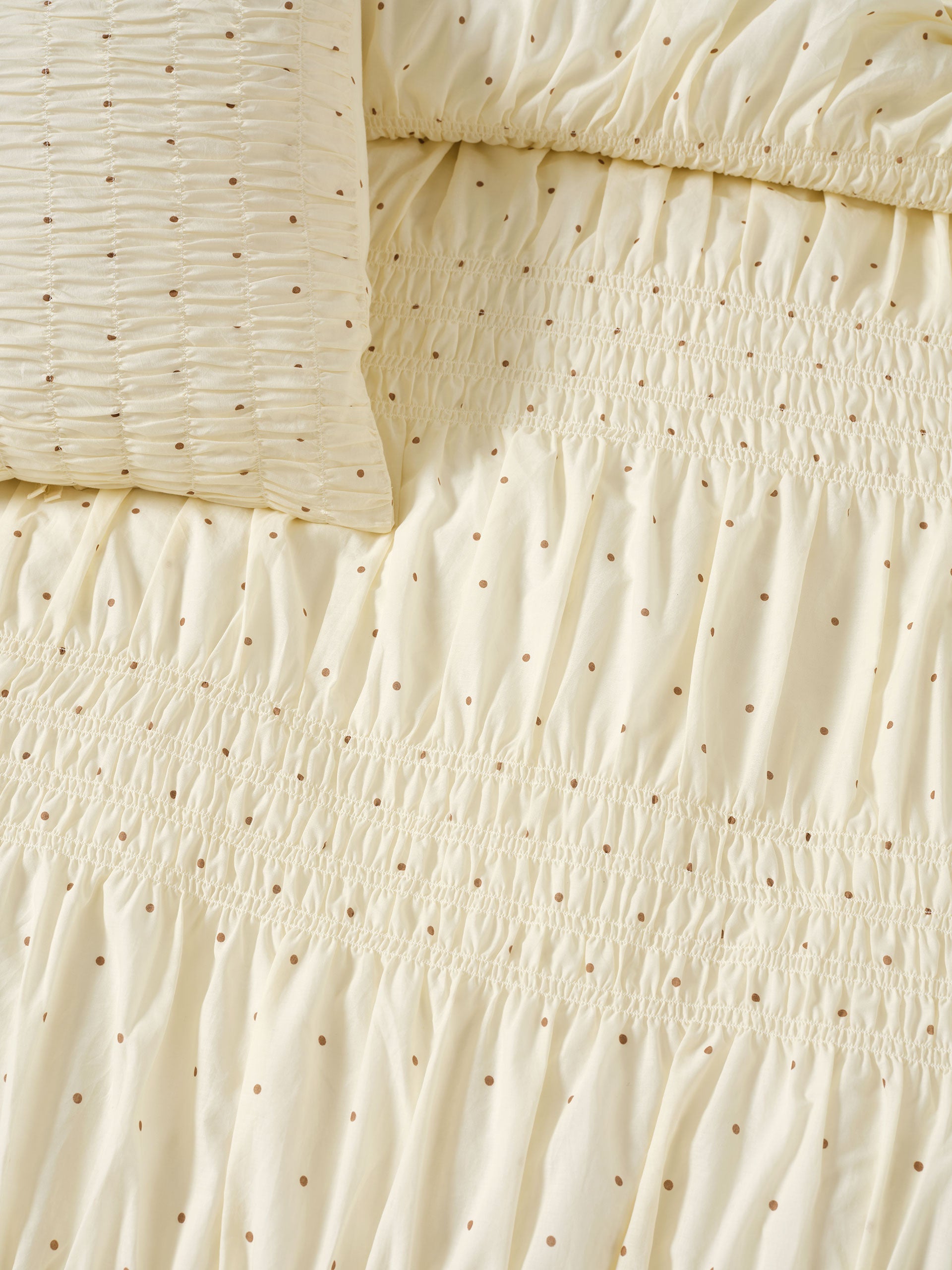 Linen House Nina Spot Vannila Quilt Cover Set