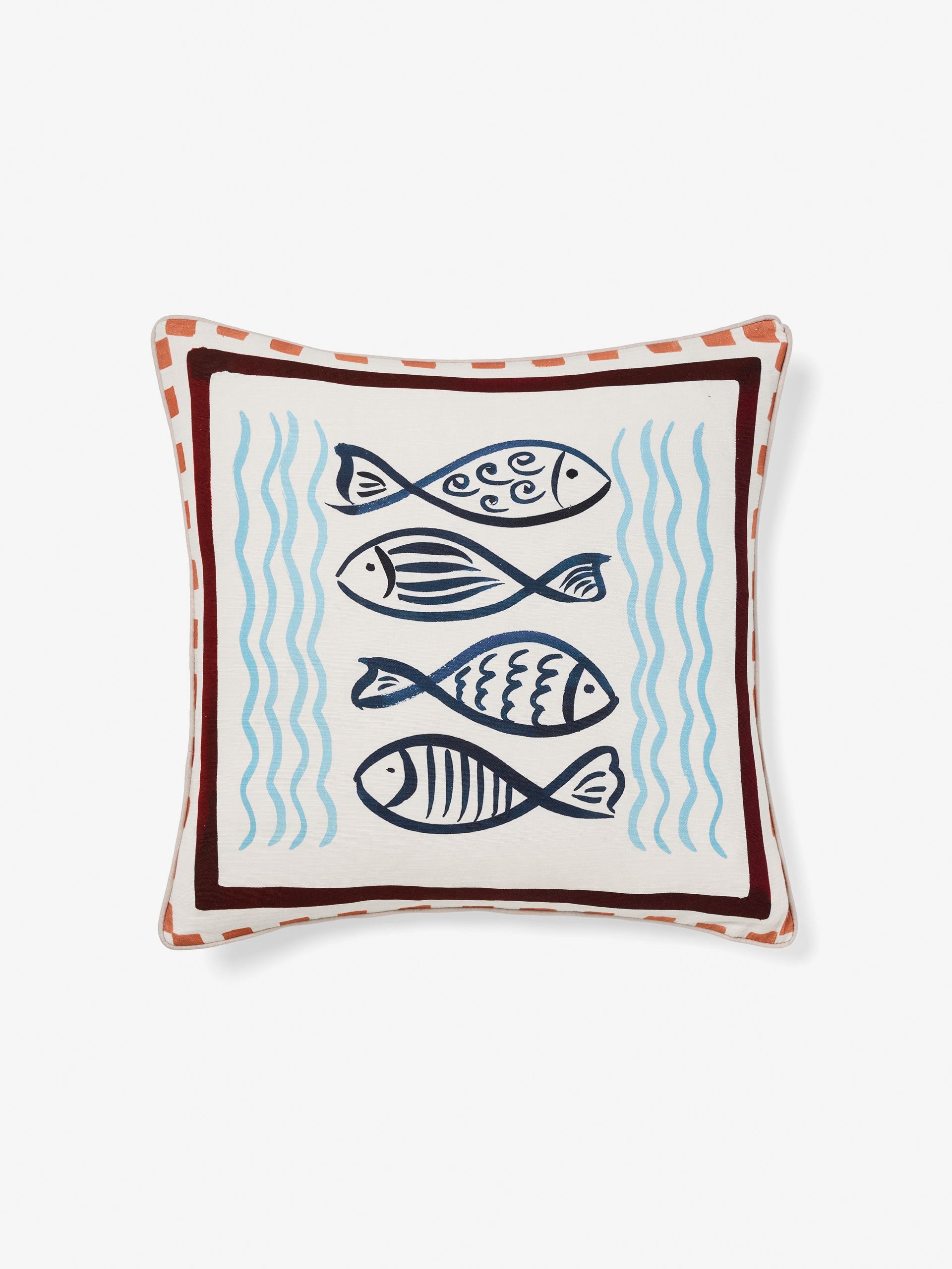 Linen House Oceana Fish Cushion 48x48cm