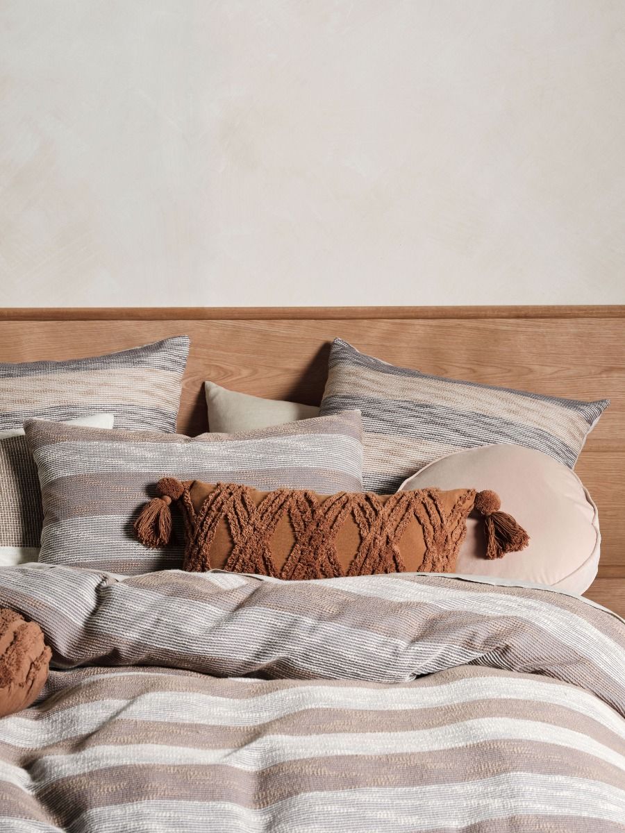 LINEN HOUSE OCEANIA STORM QUILT COVER SET Linen House