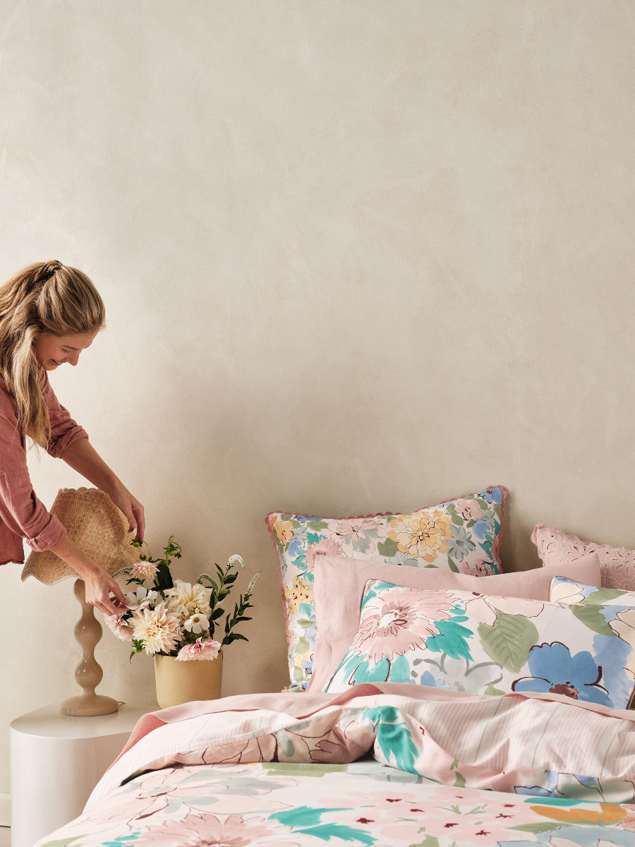 LINEN HOUSE PARRIS MULTI QUILT COVER SET Linen House