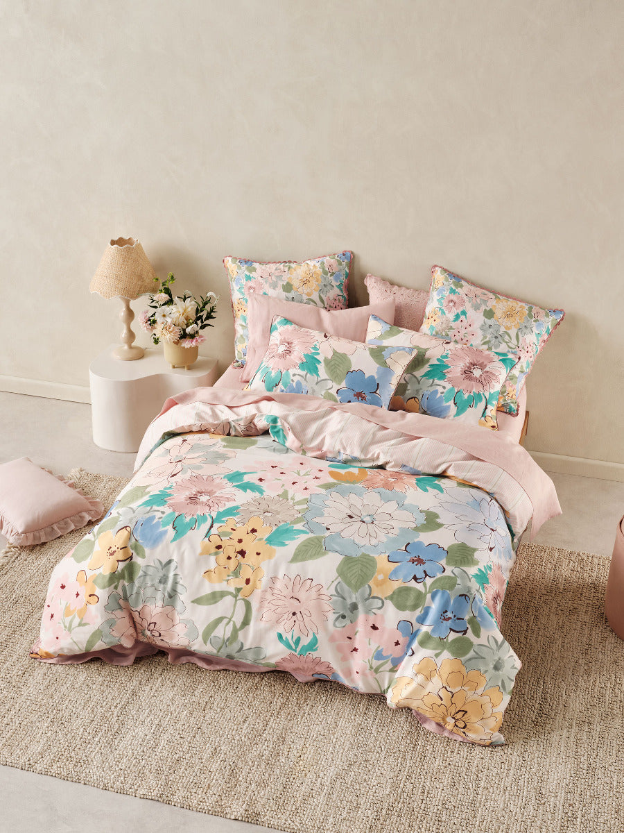 LINEN HOUSE PARRIS MULTI QUILT COVER SET Linen House