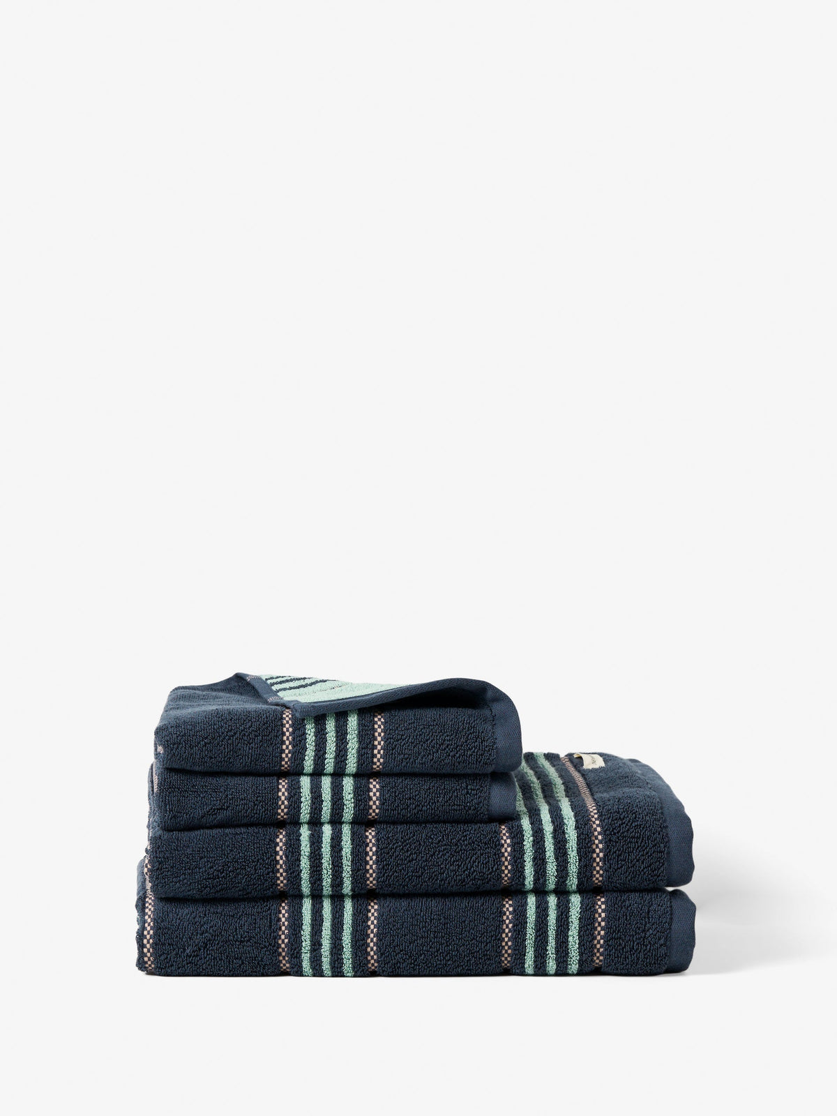 Linen House | Payton Navy 4-Piece Towel Pack