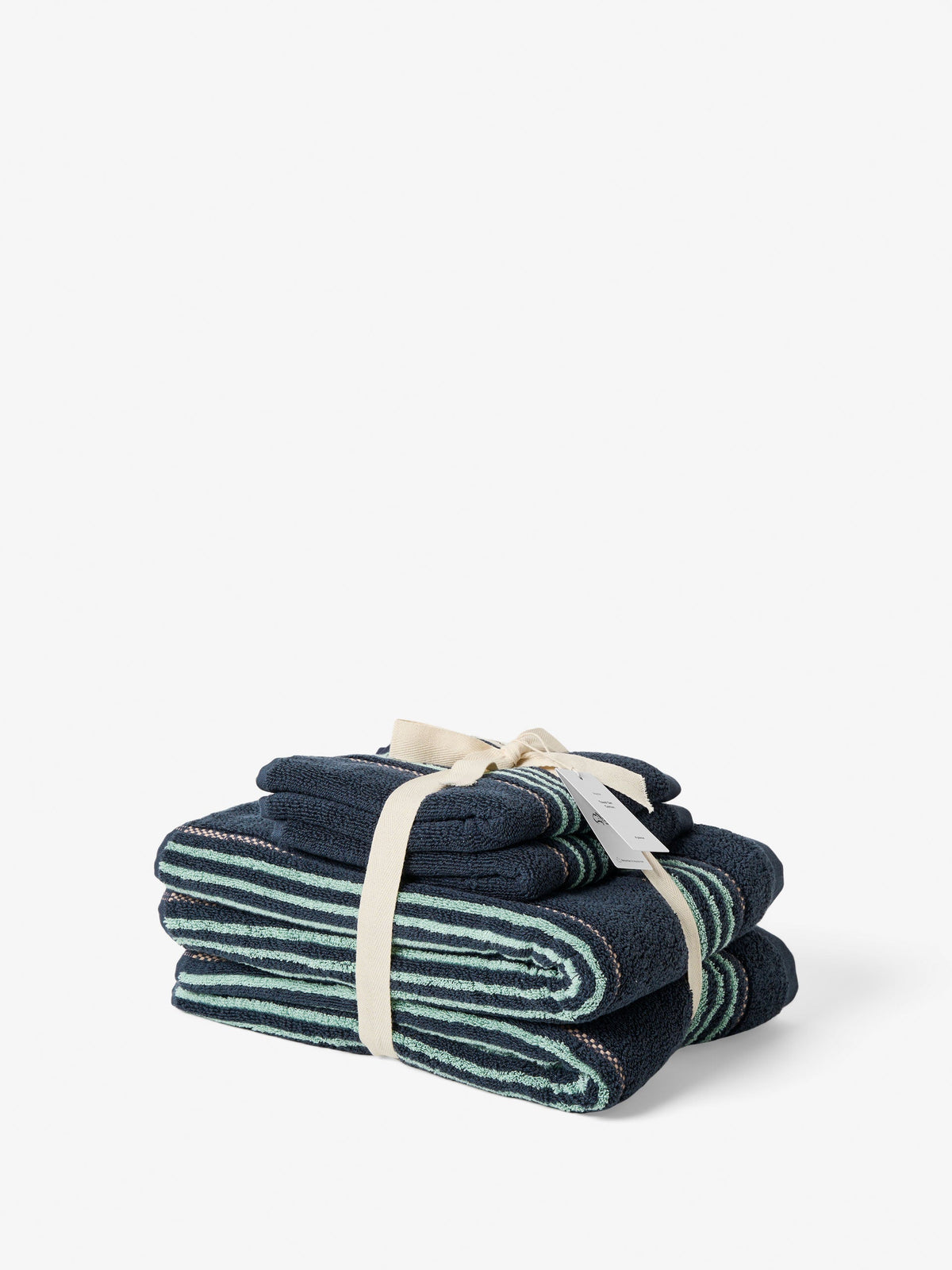 Linen House | Payton Navy 4-Piece Towel Pack