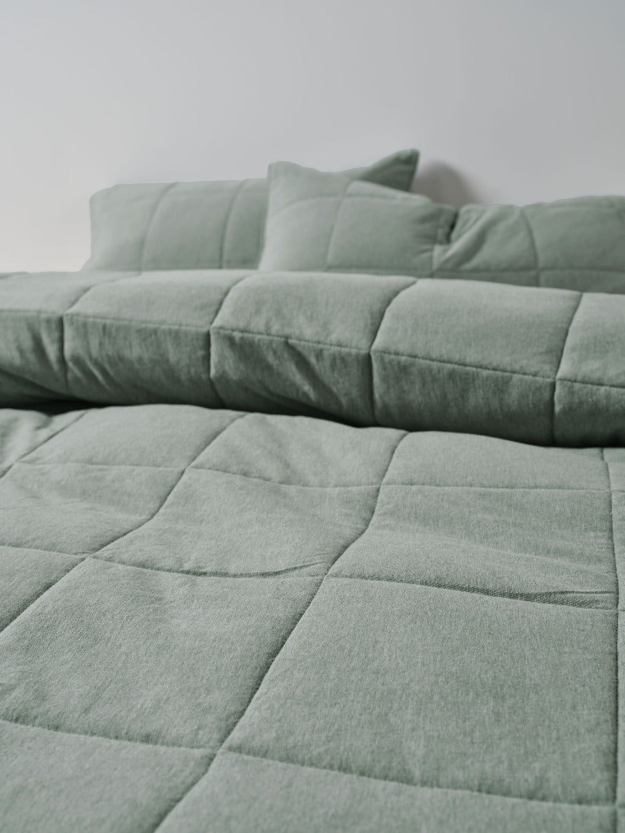 LINEN HOUSE RYLAND | EUCALYPTUS QUILT COVER Linen House