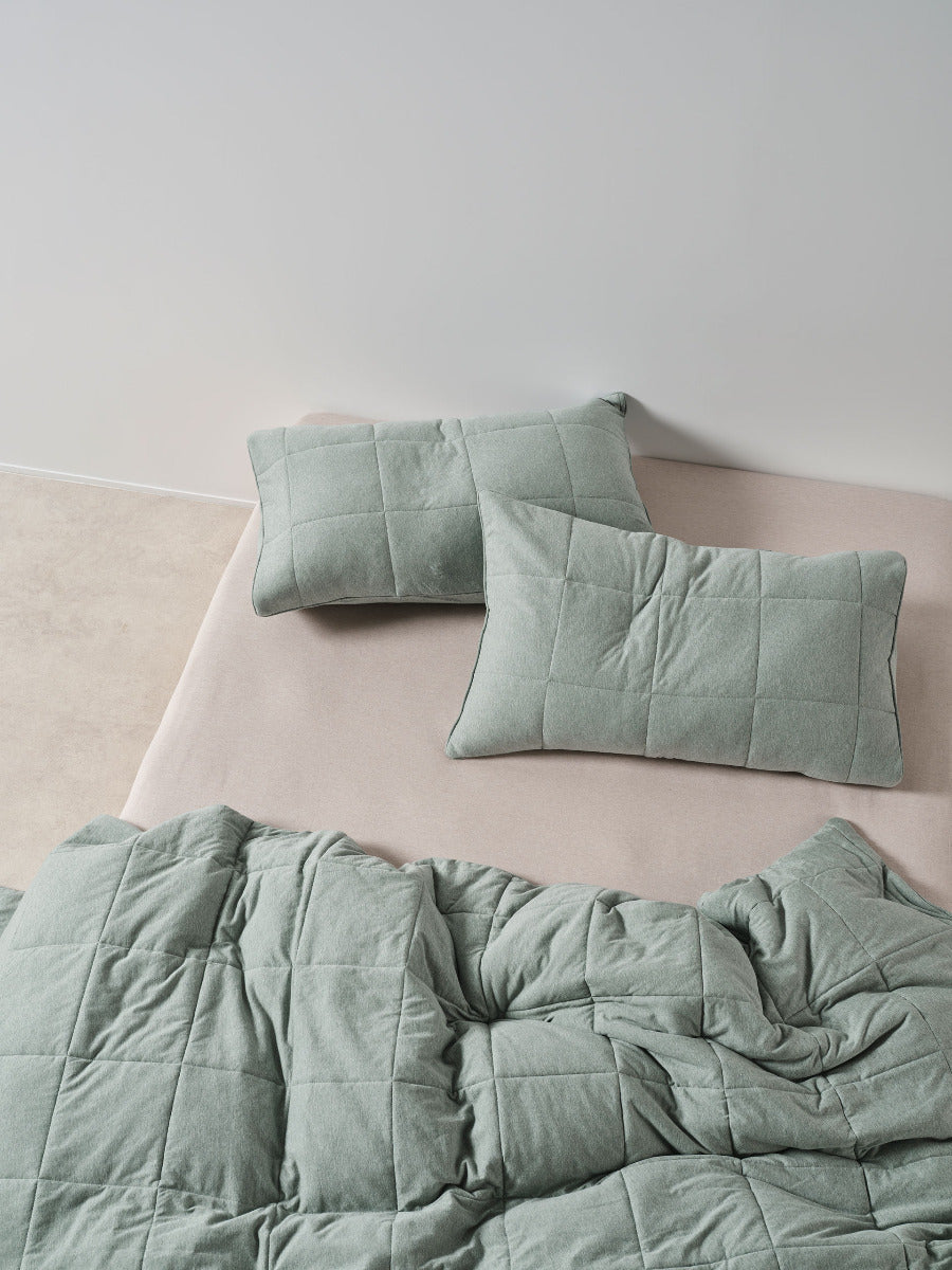 LINEN HOUSE RYLAND | EUCALYPTUS QUILT COVER Linen House