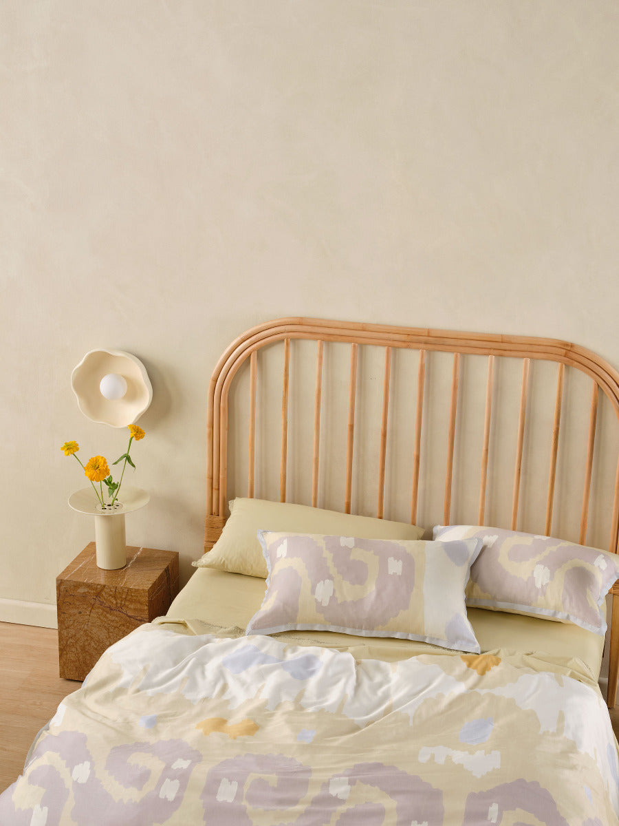 LINEN HOUSE SIVAN PISTACHIO QUILT COVER SET Linen House