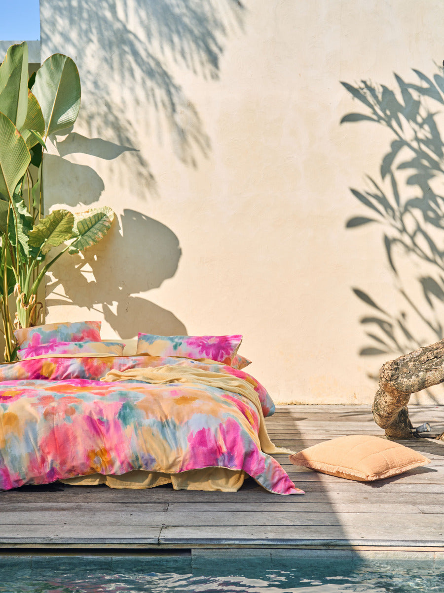 LINEN HOUSE MAGGIE | PINK QUILT COVER Linen House