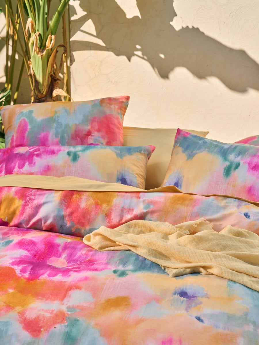 LINEN HOUSE MAGGIE | PINK QUILT COVER Linen House