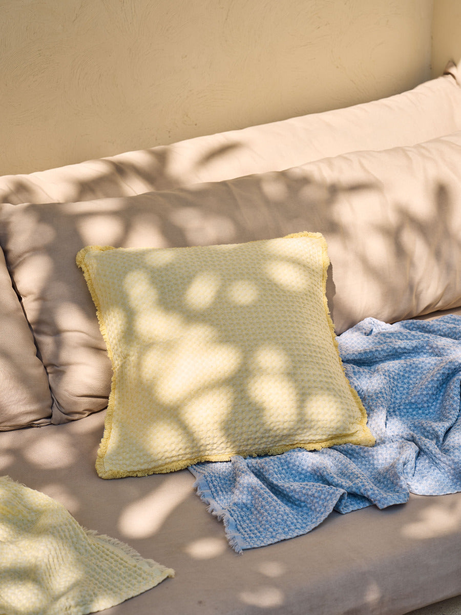 LINEN HOUSE SALTWATER | BUTTER CUSHION Linen House