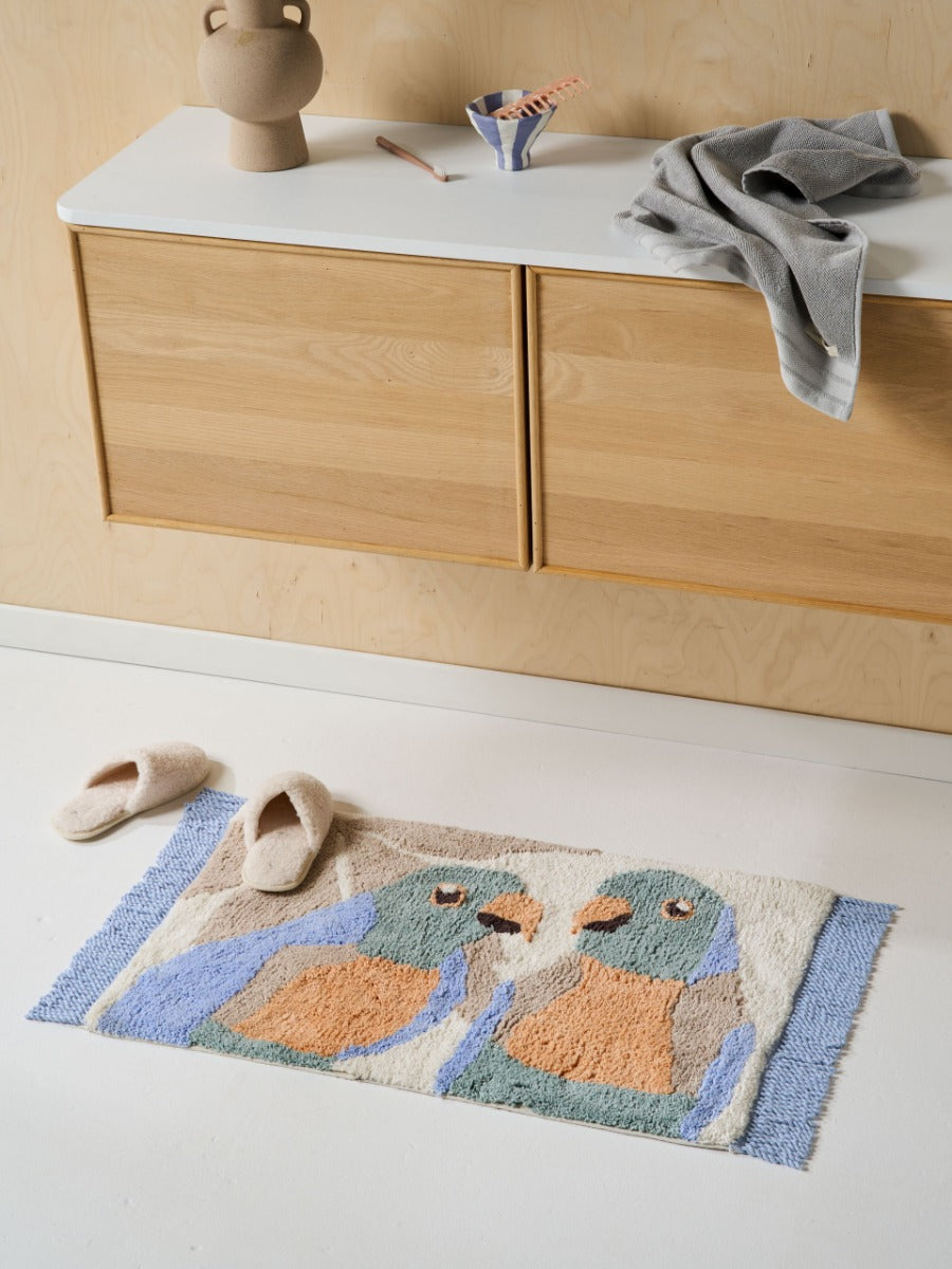 LINEN HOUSE | PARROTS MULTI 50X80CM BATH MAT Linen House