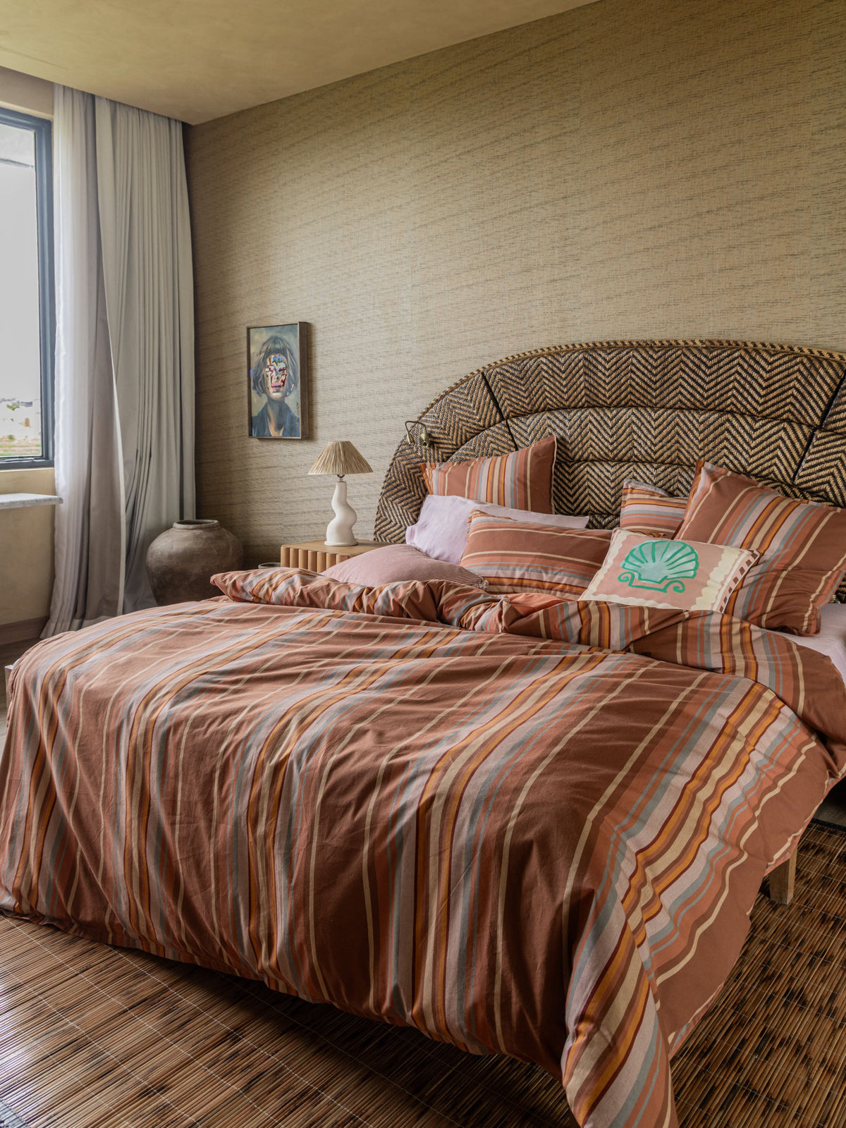 Linen House Araminta Coffee Quilt Cover Set