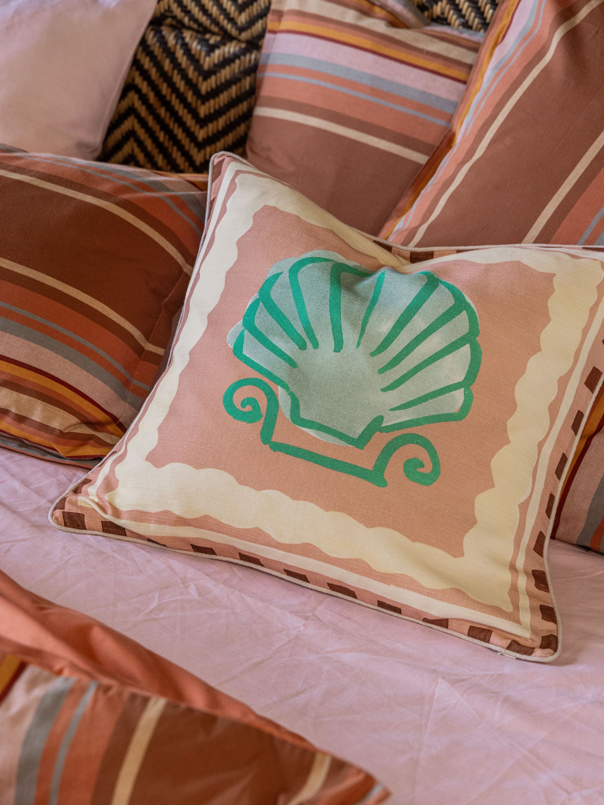 Linen House Oceana Fish Cushion 48x48cm