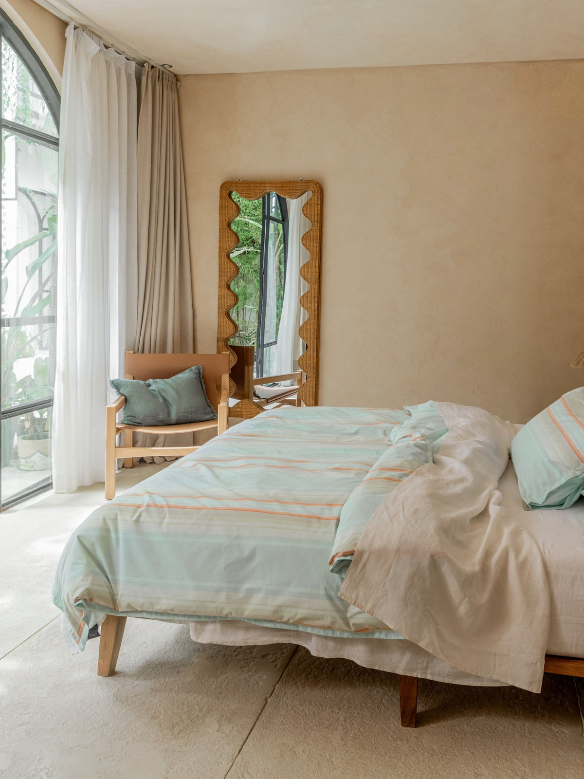 Linen House Araminta Duck Egg Quilt Cover Set