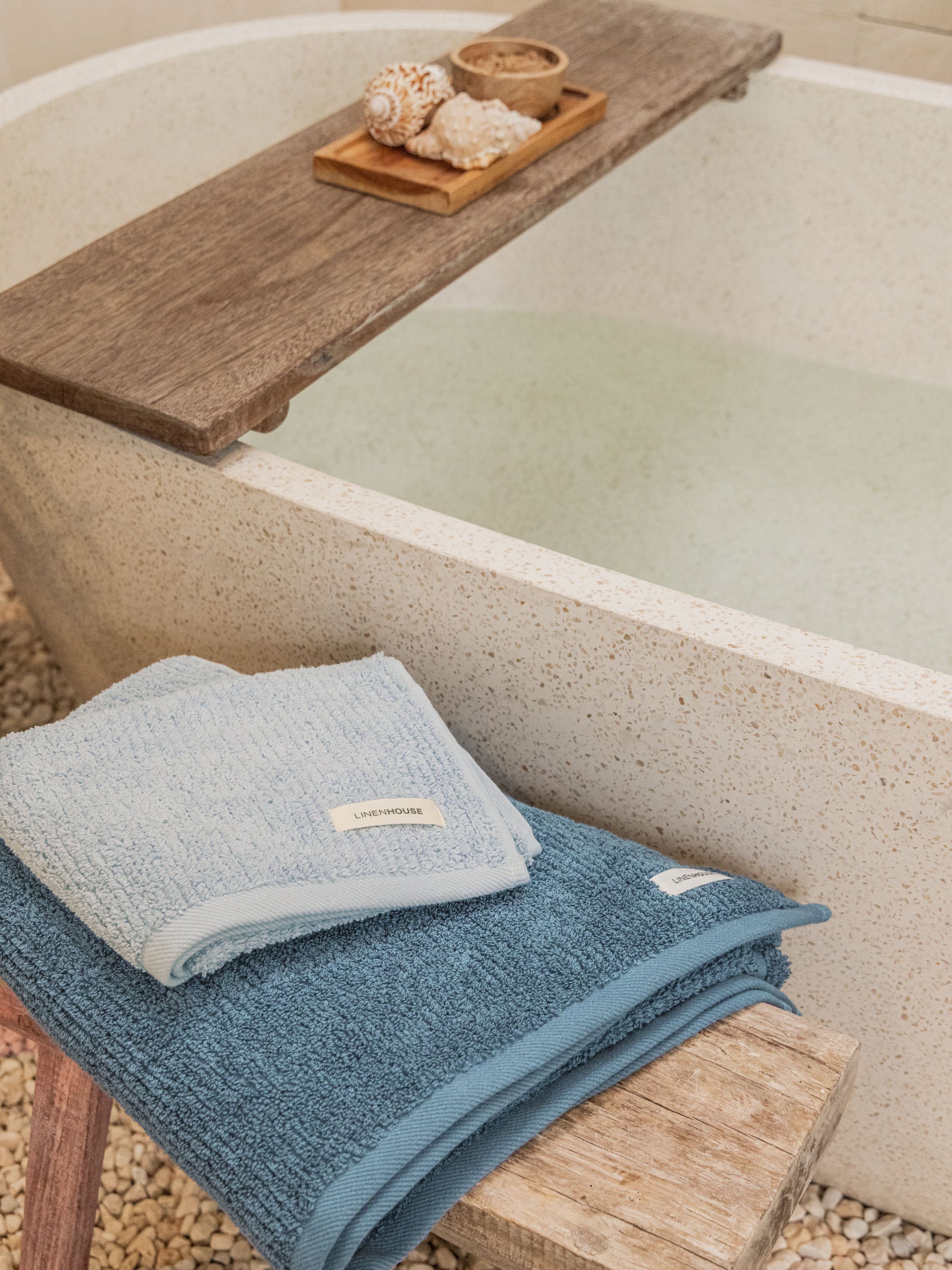 Linen House Reed Ocean Towel Collection